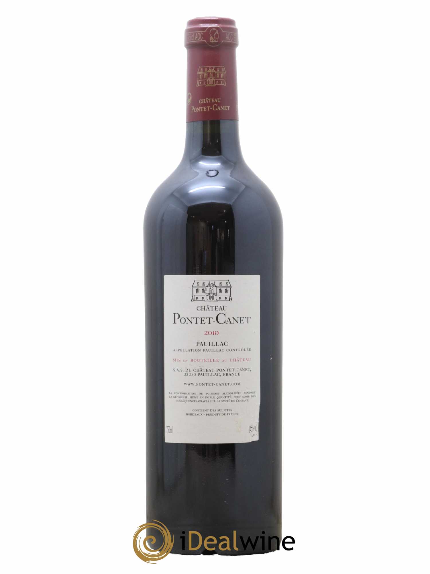 Château Pontet Canet 5ème Grand Cru Classé 2010 - Lot de 1 bouteille - 1