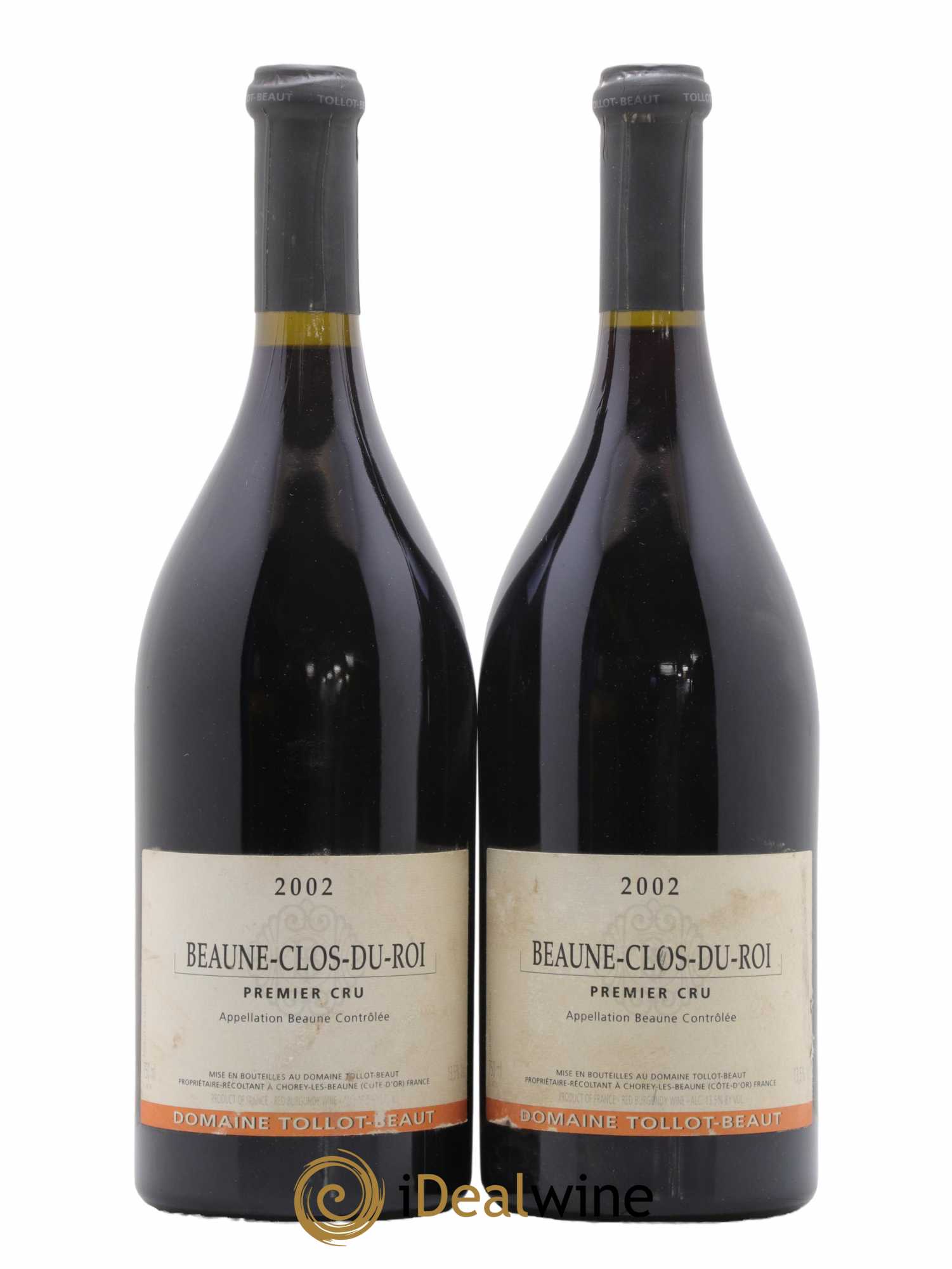 Beaune 1er Cru Clos du Roi Tollot Beaut (Domaine) 2002 - Lot de 2 bouteilles - 0
