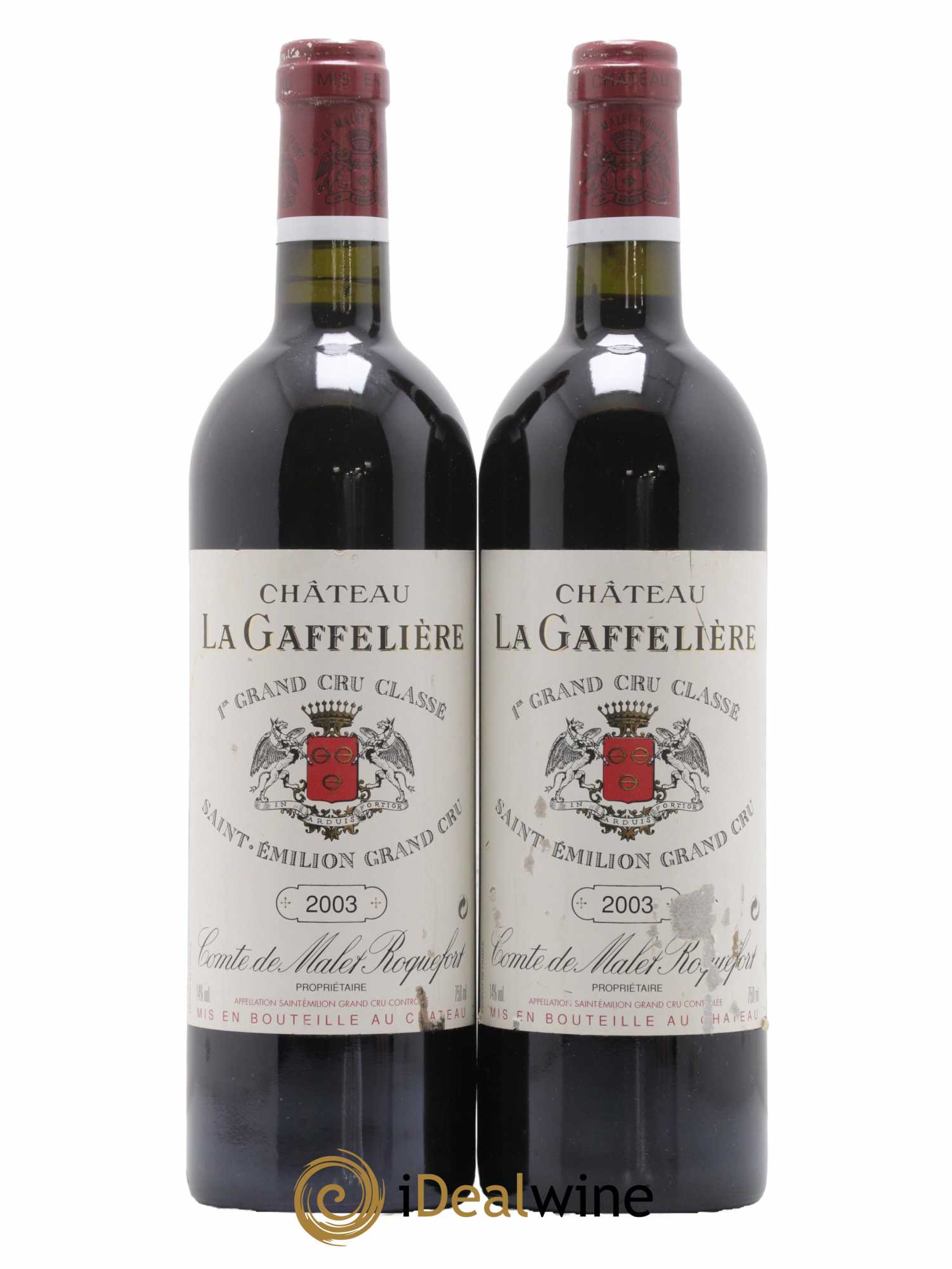 Château la Gaffelière 1er Grand Cru Classé B 2003 - Lot de 2 bouteilles - 0