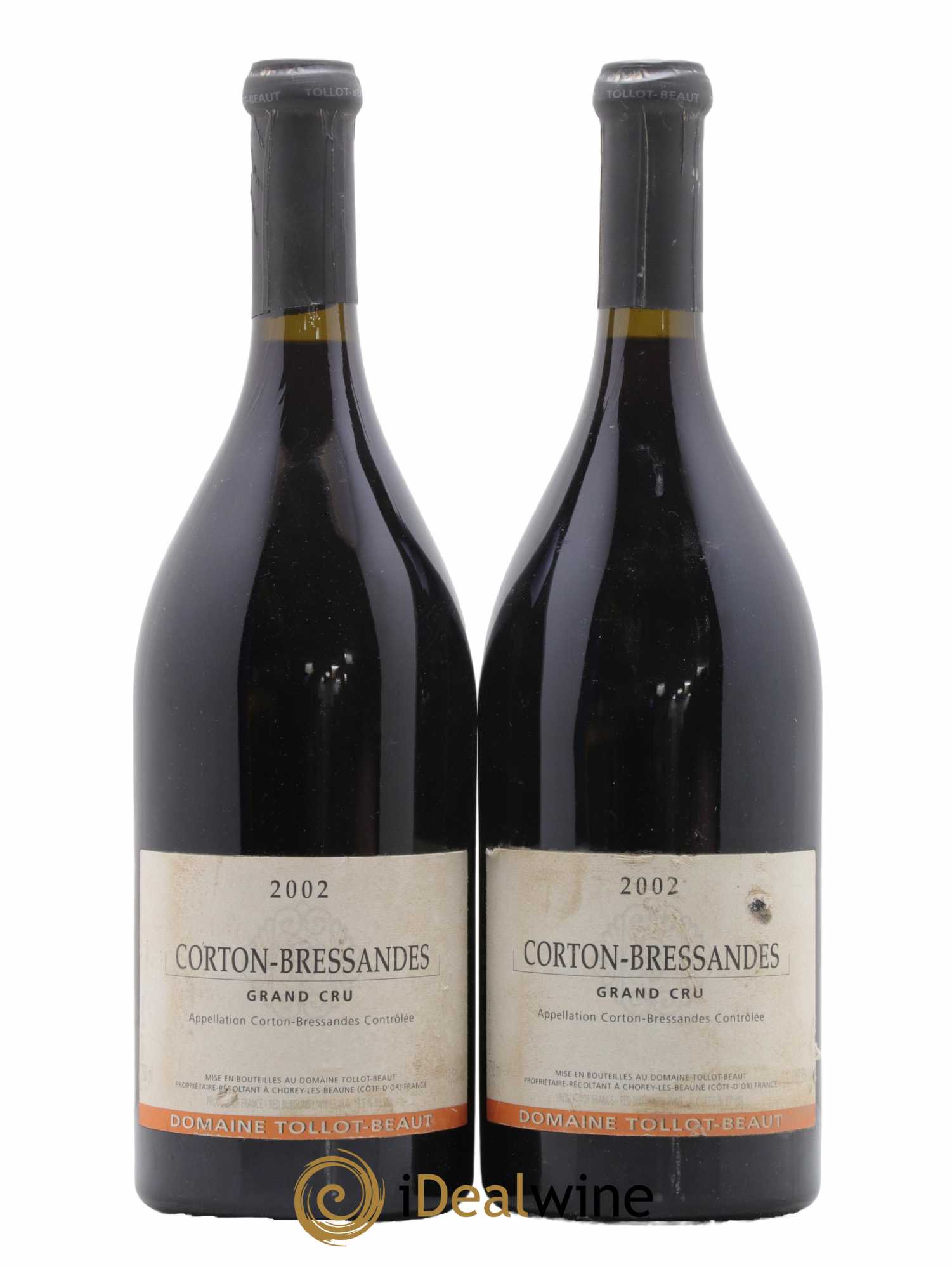 Corton-Bressandes Grand Cru Tollot Beaut (Domaine) 2002 - Lot de 2 bouteilles - 0