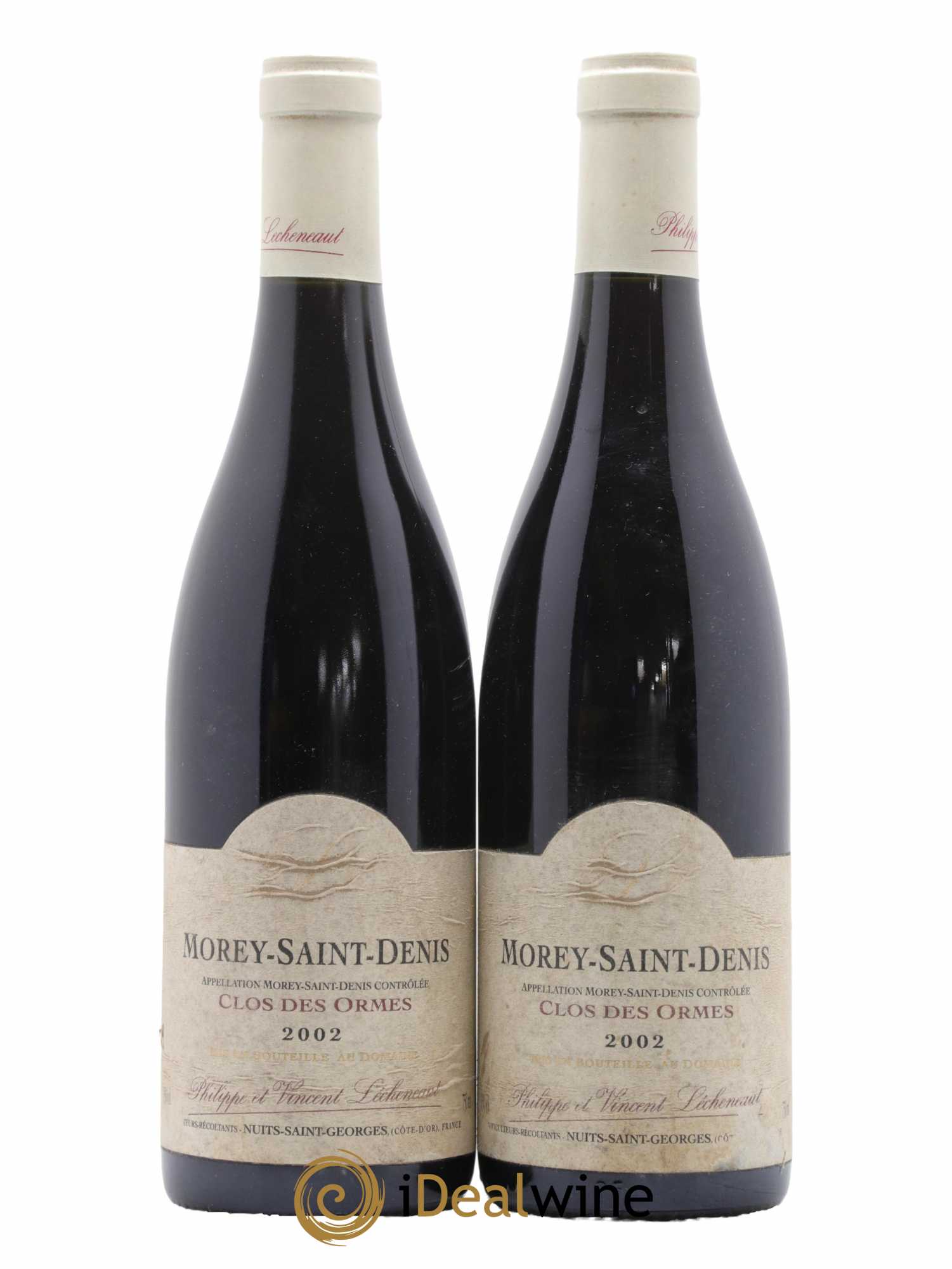 Morey-Saint-Denis Clos des Ormes Lécheneaut (Domaine) 2002 - Lot de 2 bouteilles - 0