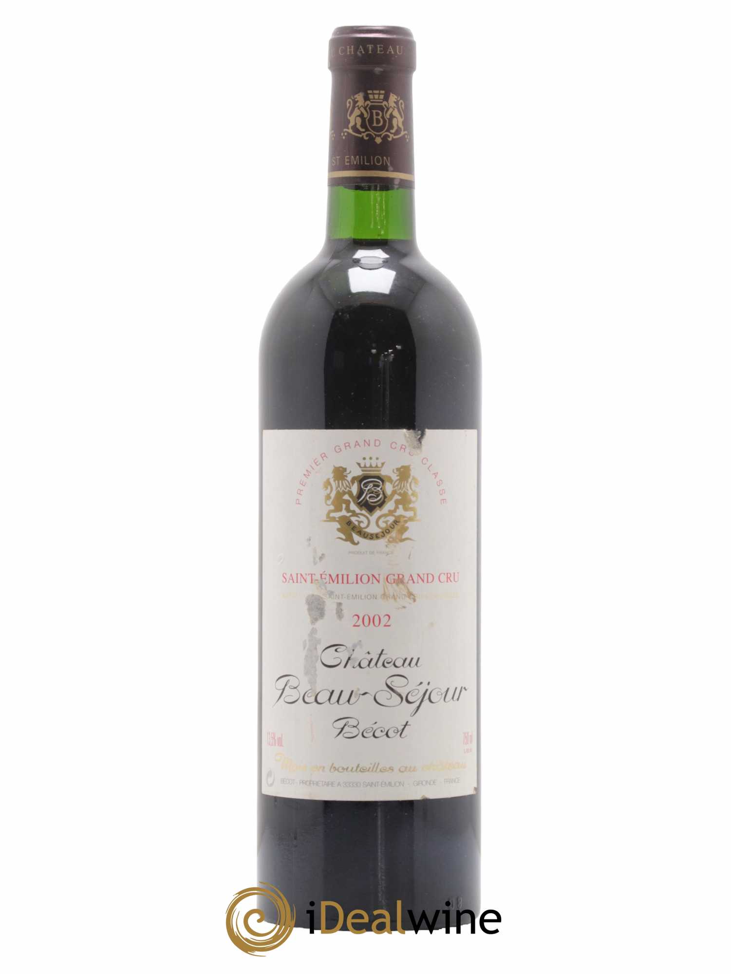 Château Beau-Séjour Bécot 1er Grand Cru Classé B 2002 - Posten von 1 Flasche - 0