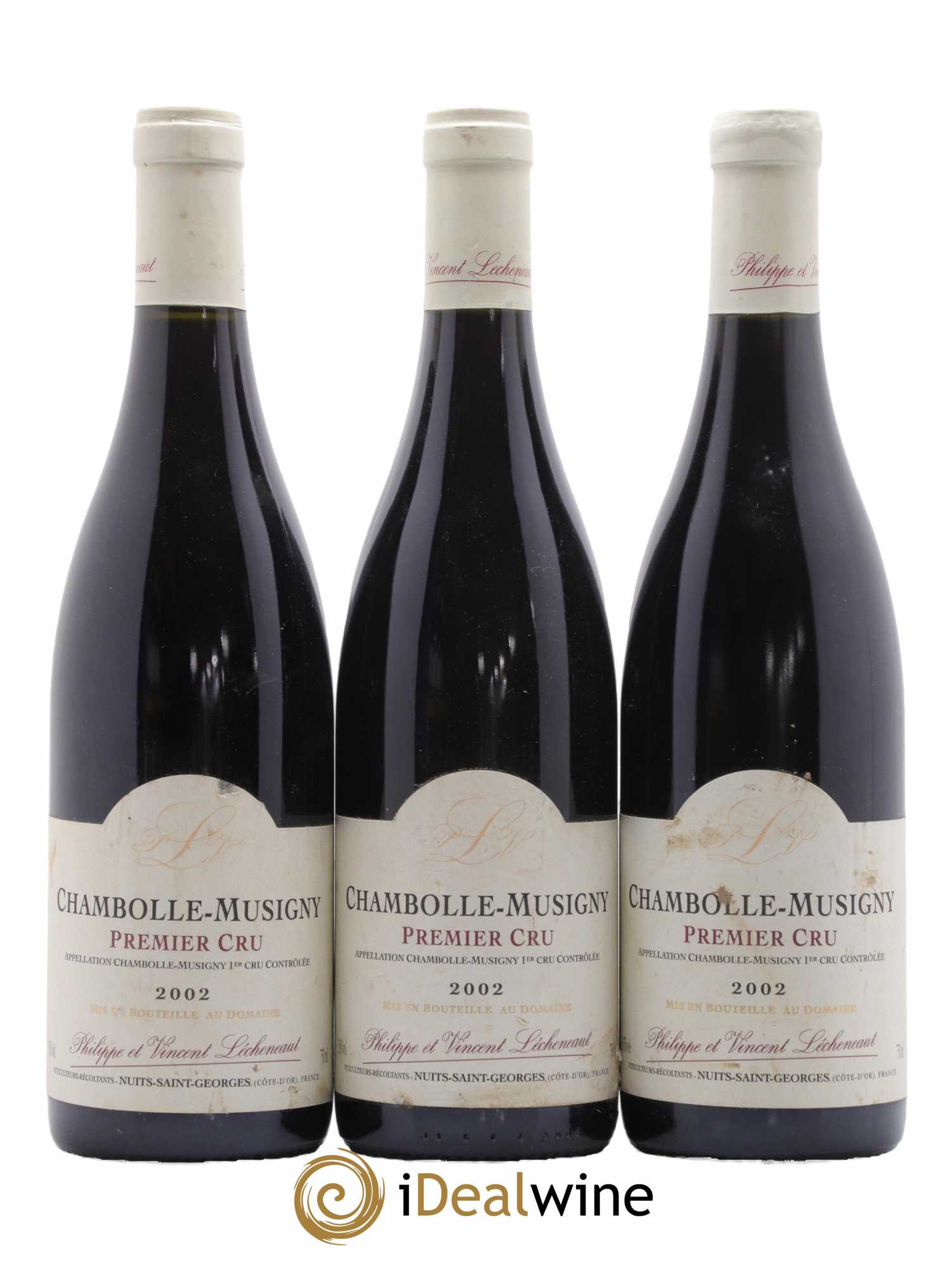 Chambolle-Musigny 1er Cru Lécheneaut (Domaine) 2002 - Lot de 3 bouteilles - 0