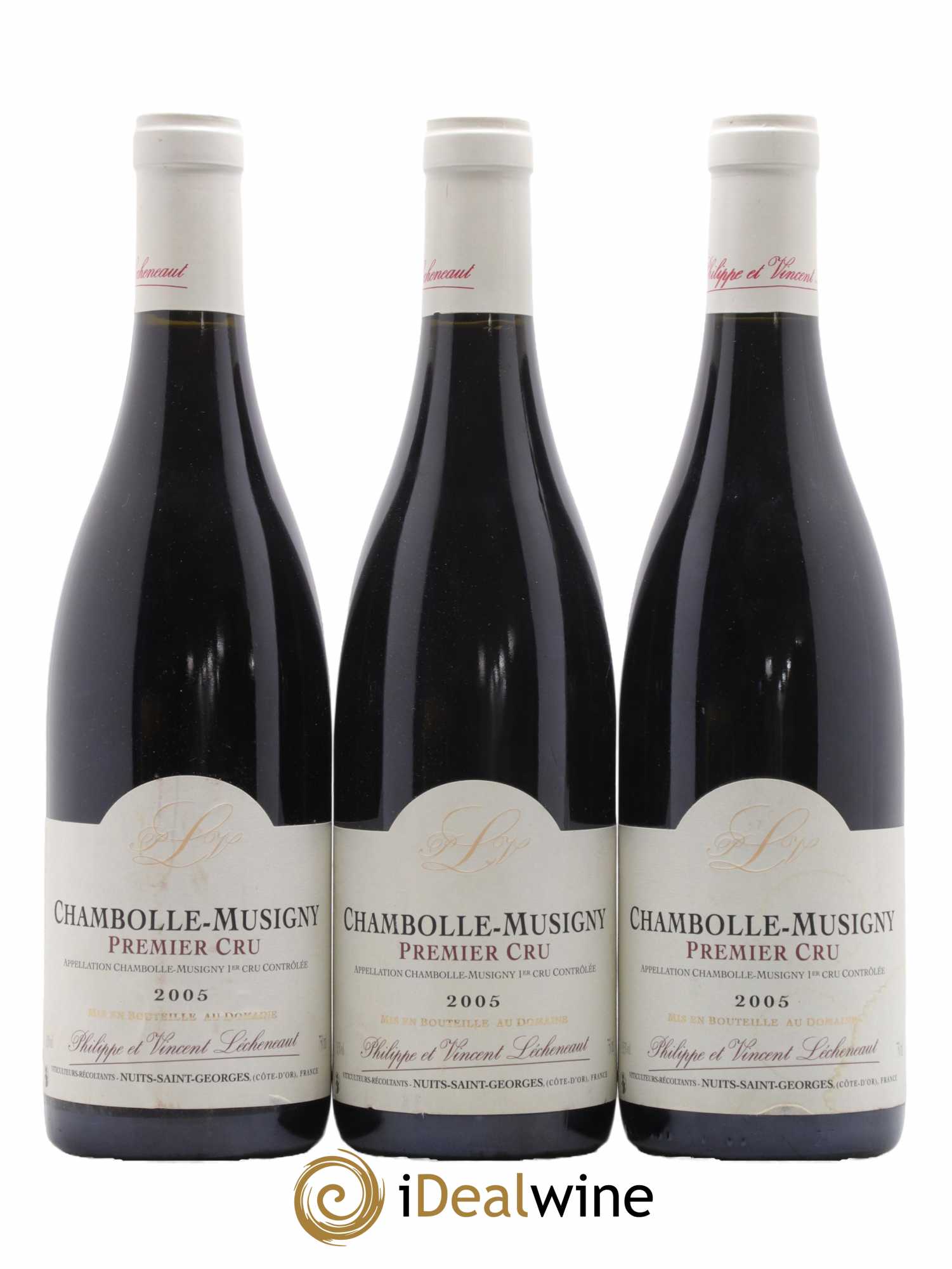 Chambolle-Musigny 1er Cru Lécheneaut (Domaine) Domaine Lecheneaut 2005 - Lot de 3 bouteilles - 0