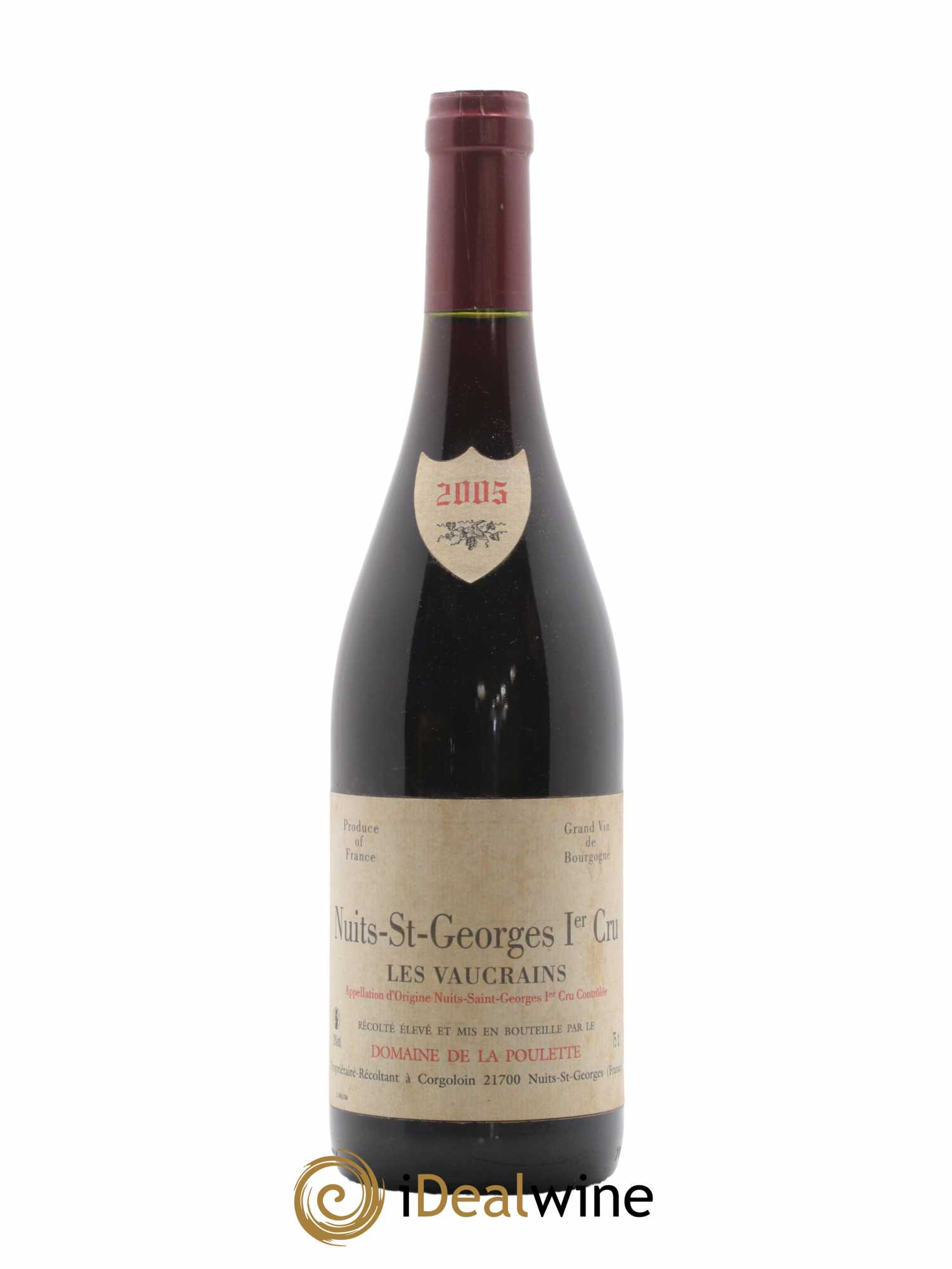 Nuits-Saint-Georges 1er Cru Les Vaucrains Domaine de la Poulette 2005 - Lot de 1 bouteille - 0