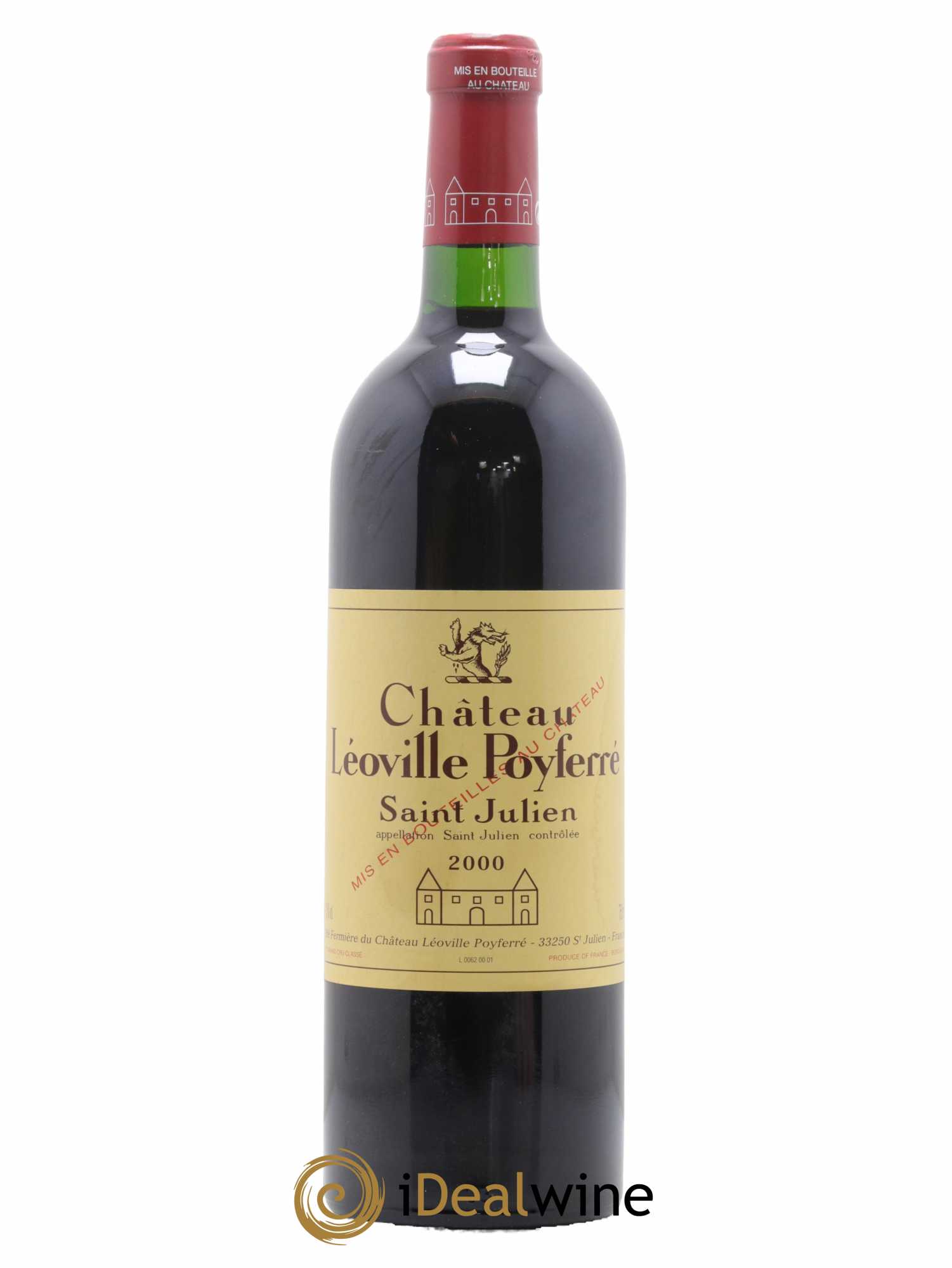 Château Léoville Poyferré 2ème Grand Cru Classé 2000 - Lot de 1 bouteille - 0