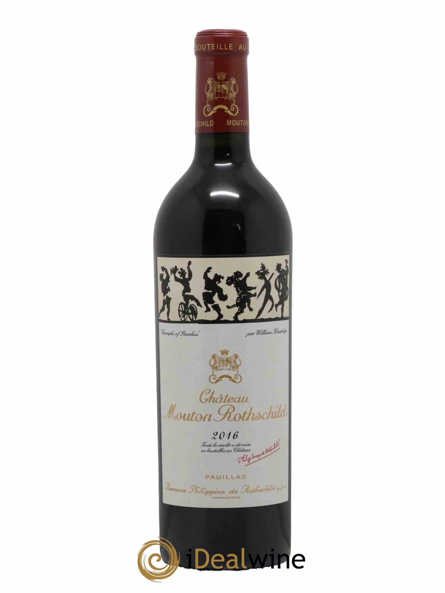 Château Mouton Rothschild 1er Grand Cru Classé 2016 - Lot de 1 bouteille - 0