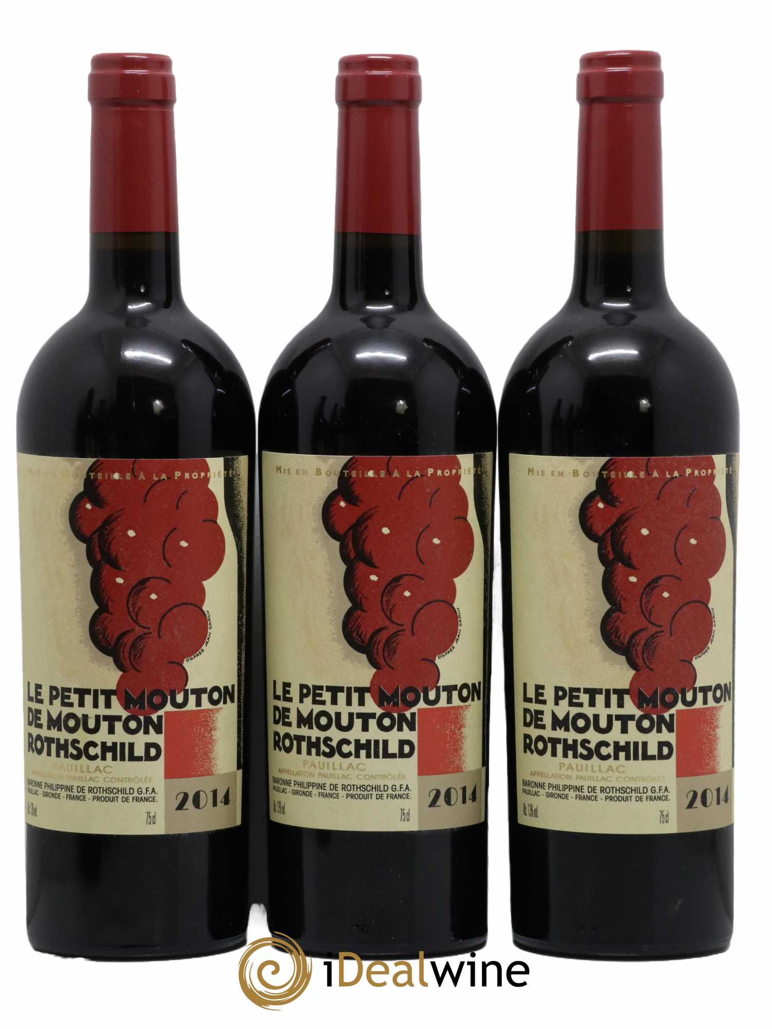 Petit Mouton Second Vin 2014 - Lot de 3 bouteilles - 0