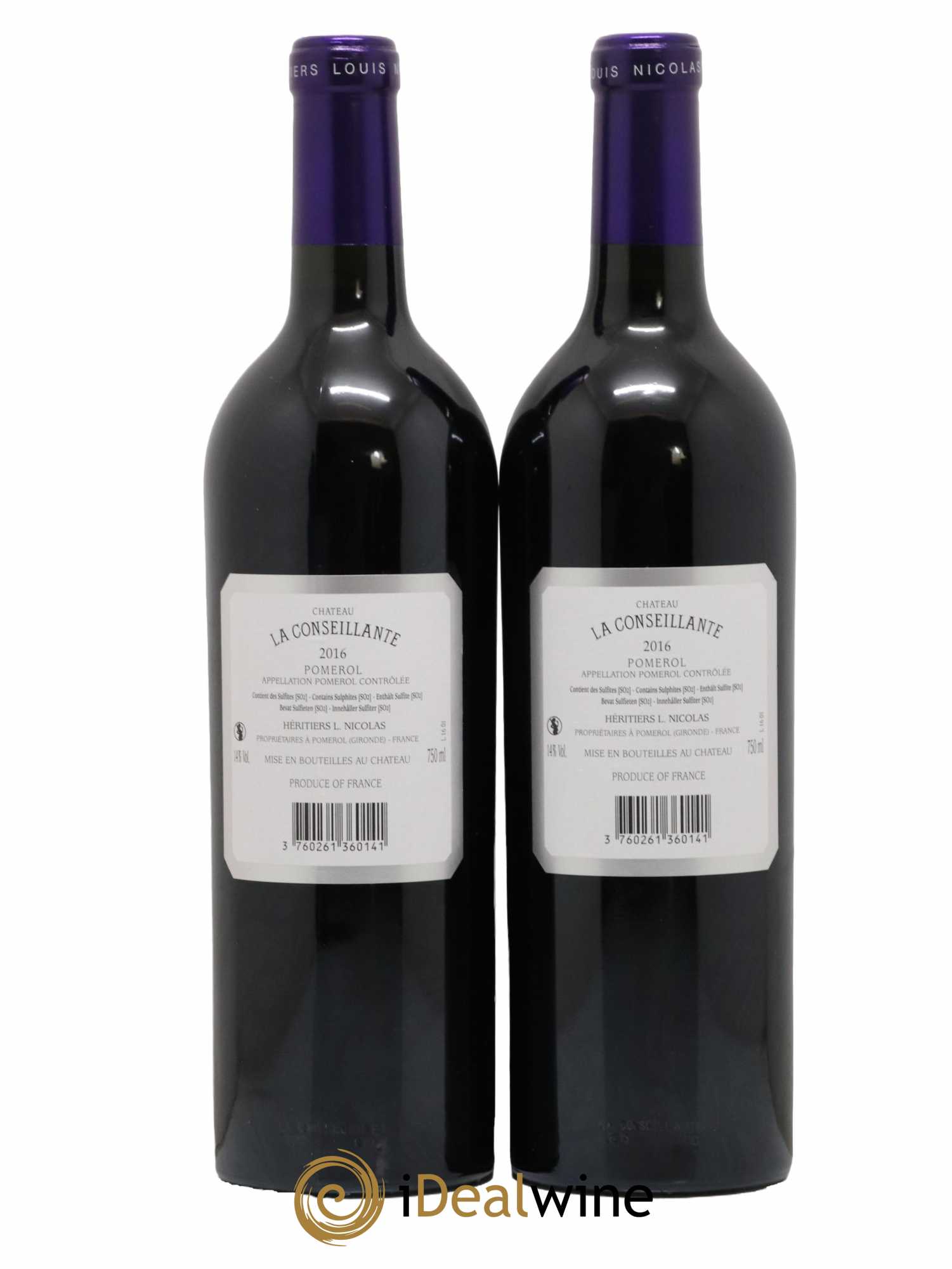 Château la Conseillante 2016 - Lot de 2 bouteilles - 1