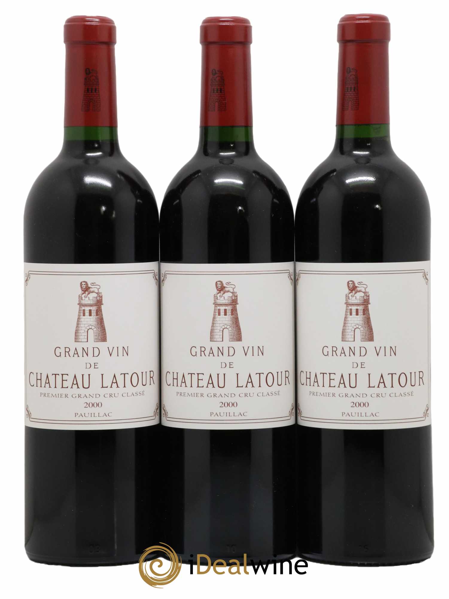 Château Latour 1er Grand Cru Classé 2000 - Lot de 3 bouteilles - 0