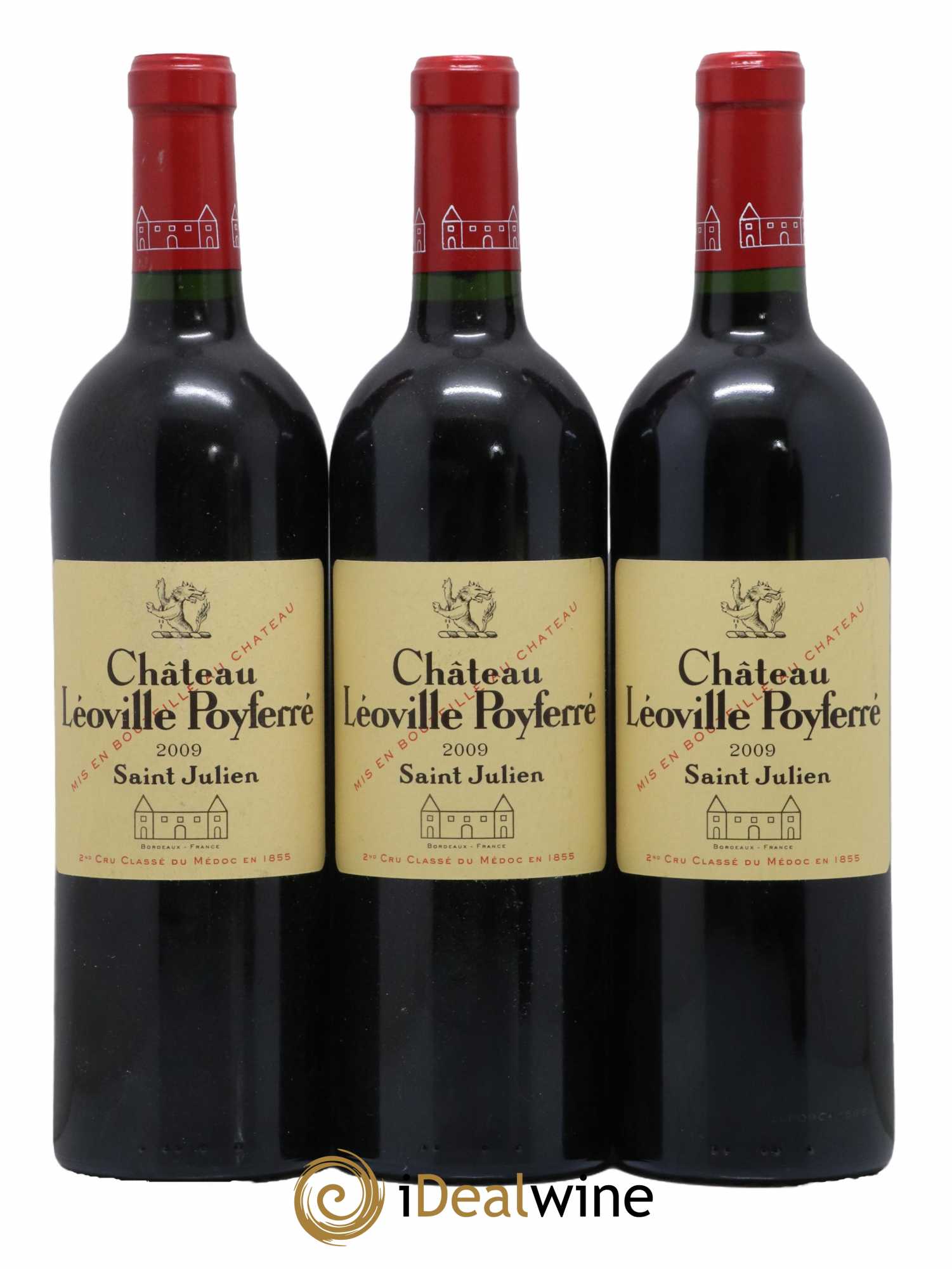 Château Léoville Poyferré 2ème Grand Cru Classé 2009 - Lot de 3 bouteilles - 0