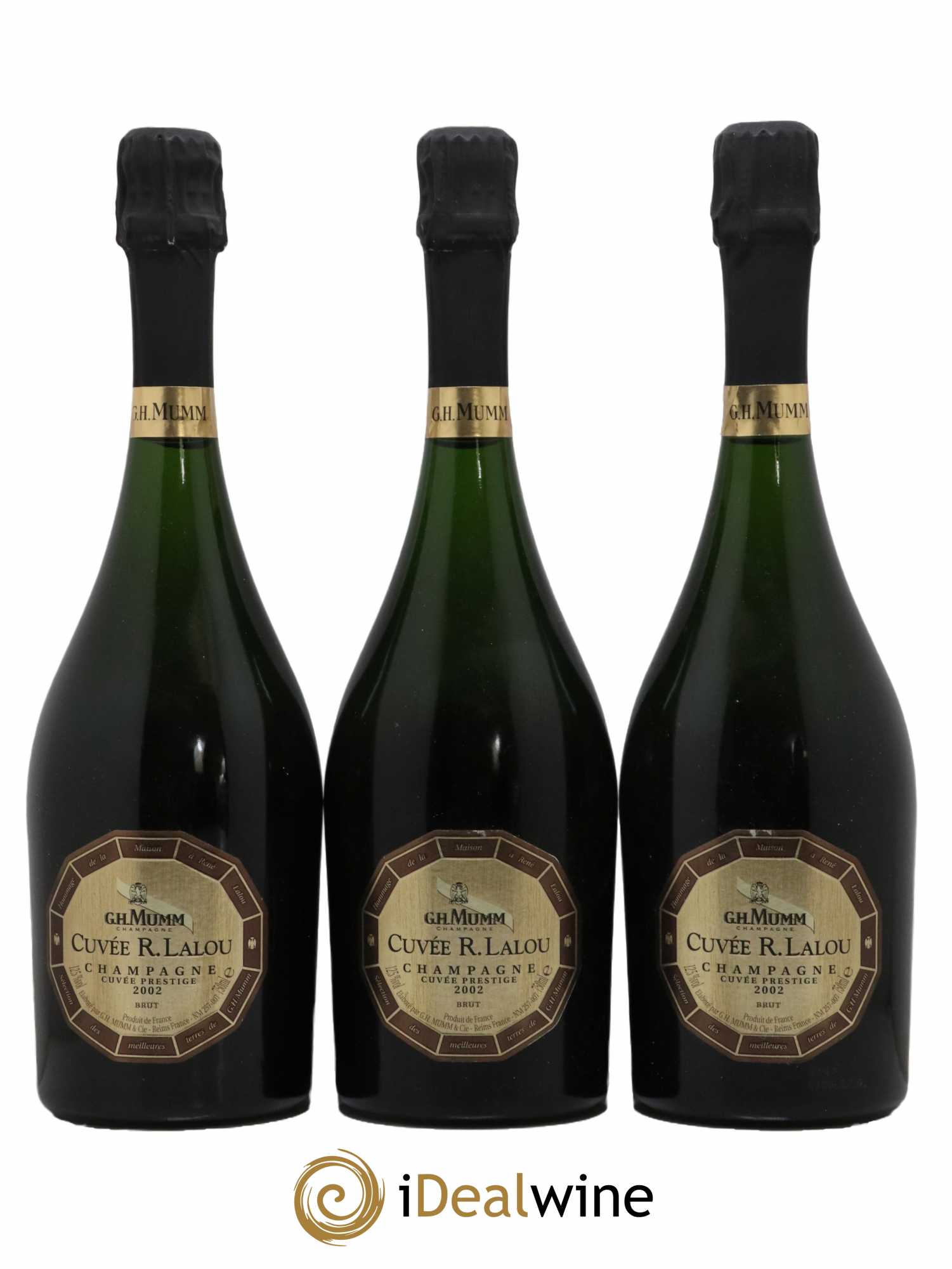 René Lalou Mumm 2002 - Lot de 3 bouteilles - 0