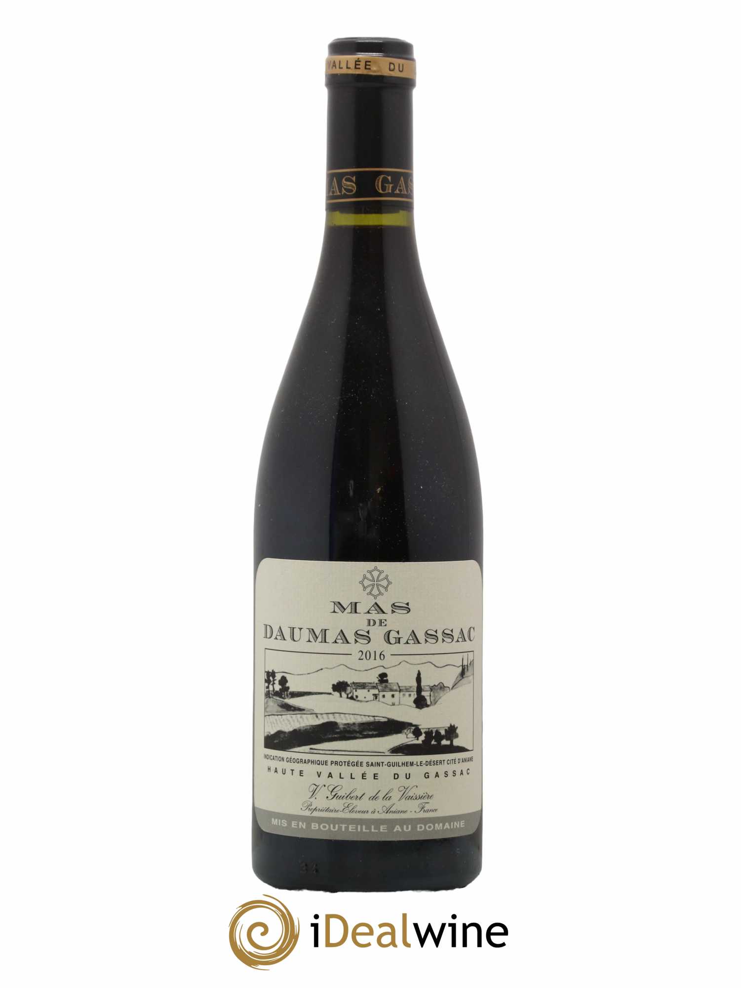 Saint-Guilhem-le-Désert - Cité d'Aniane Mas Daumas Gassac Famille Guibert de La Vaissière 2016 - Lot de 1 bouteille - 0