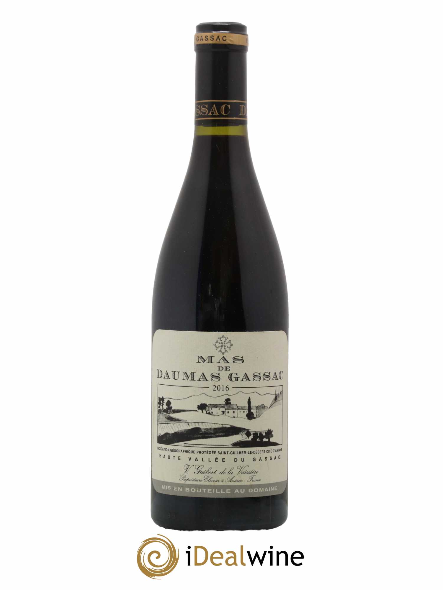 Saint-Guilhem-le-Désert - Cité d'Aniane Mas Daumas Gassac Famille Guibert de La Vaissière 2016 - Lot de 1 bouteille - 0