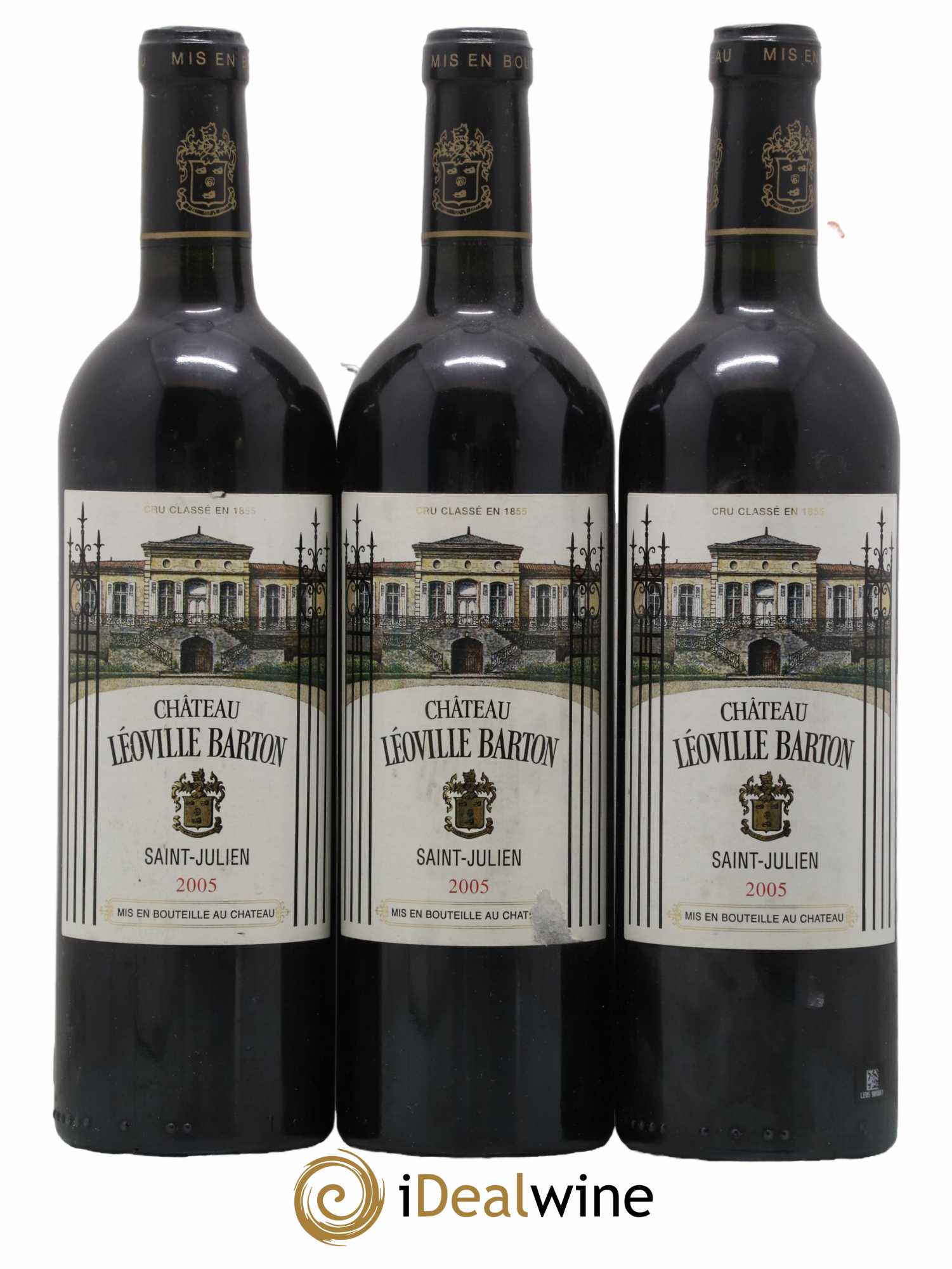 Château Léoville Barton 2ème Grand Cru Classé 2005 - Lot de 3 bouteilles - 0