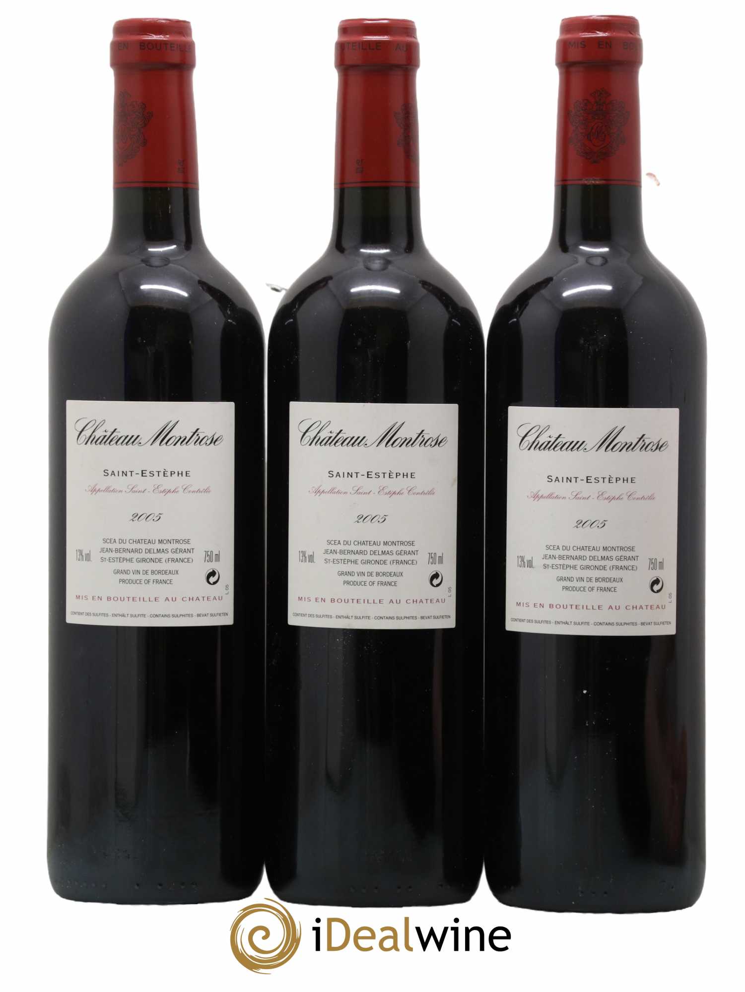 Château Montrose 2ème Grand Cru Classé 2005 - Lot de 3 bouteilles - 1