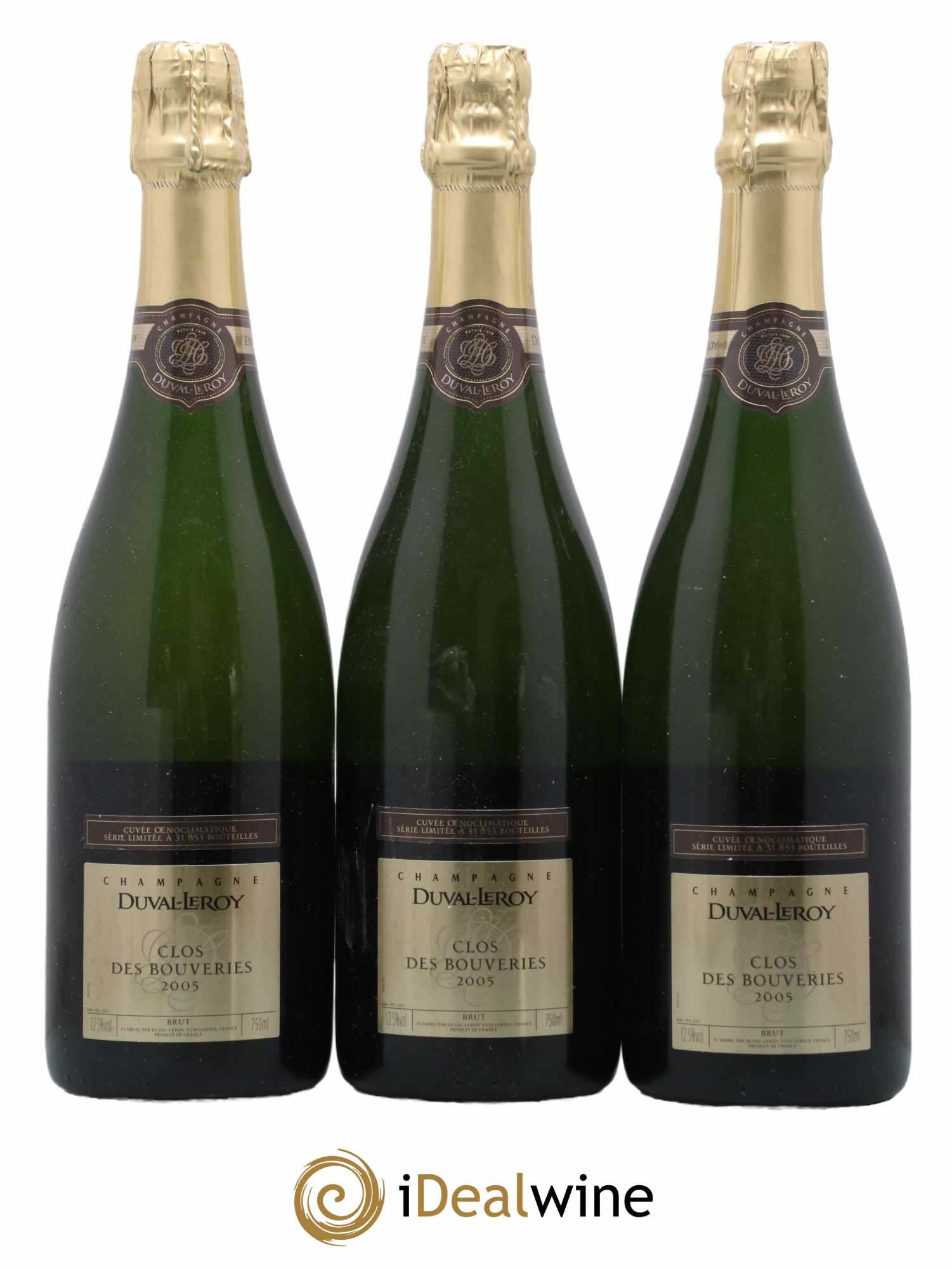 Clos des Bouveries Duval-Leroy 2005 - Lot de 3 bouteilles - 0