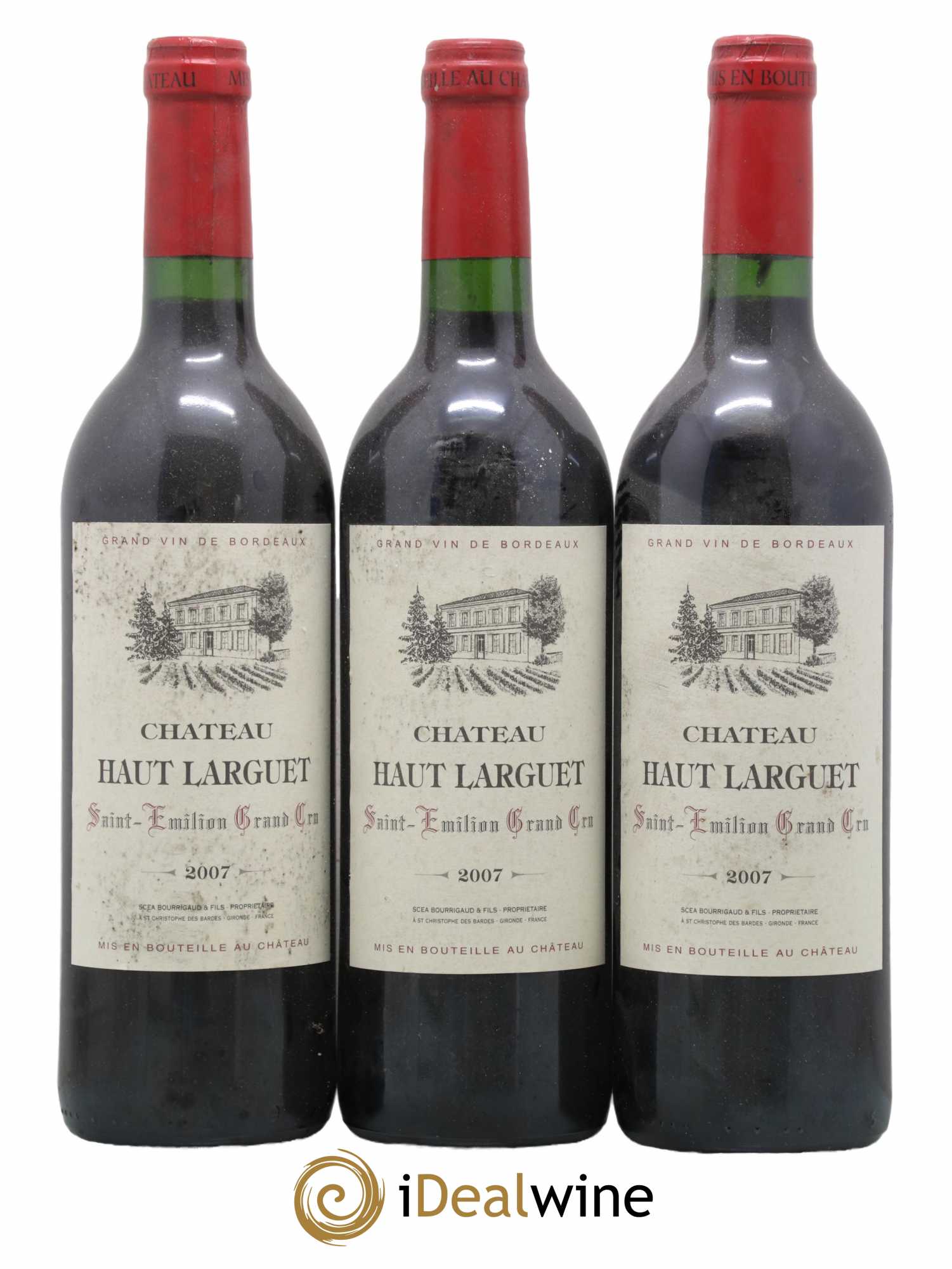 Saint-Émilion Grand Cru Château Haut Larguet 2007 - Posten von 3 Flaschen - 0
