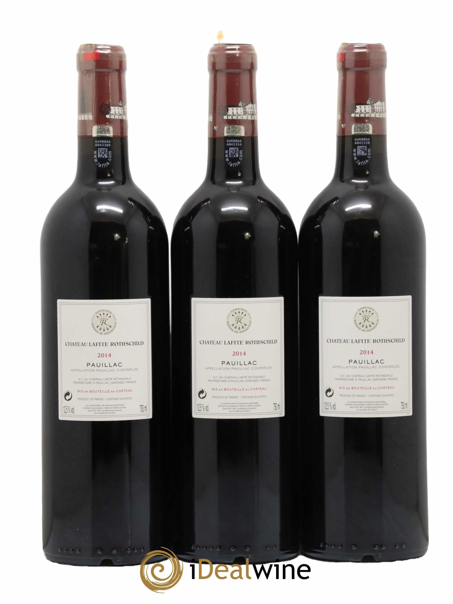 Château Lafite Rothschild 1er Grand Cru Classé 2014 - Lot de 3 bouteilles - 1