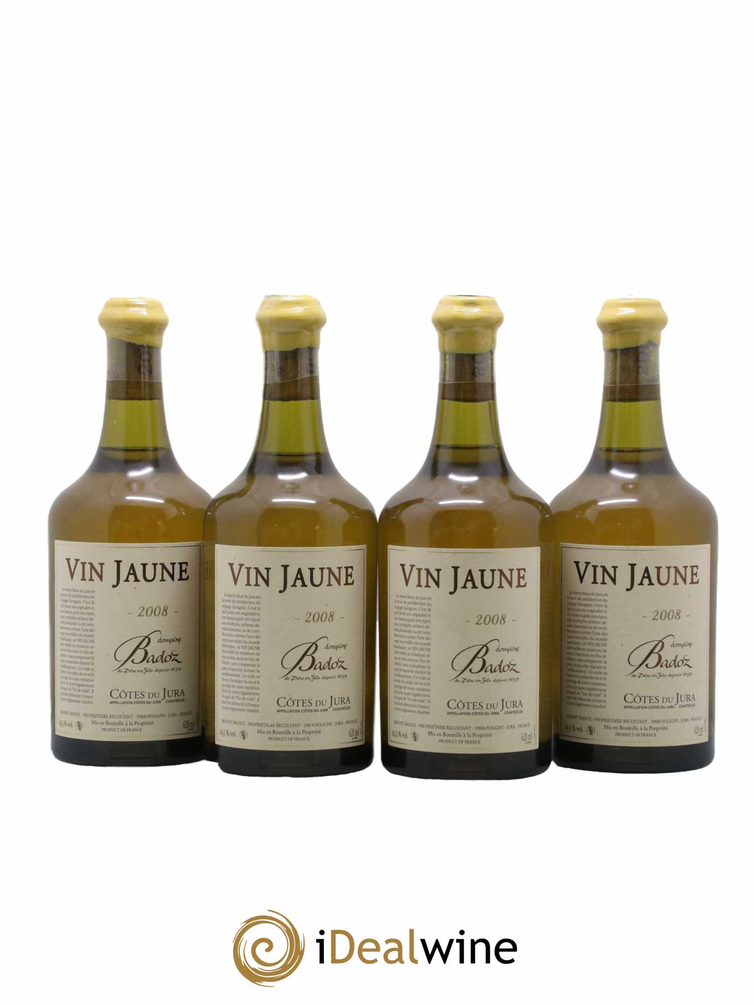 Côtes du Jura Vin Jaune Domaine Bardoz 2008 - Lot de 4 bouteilles - 0