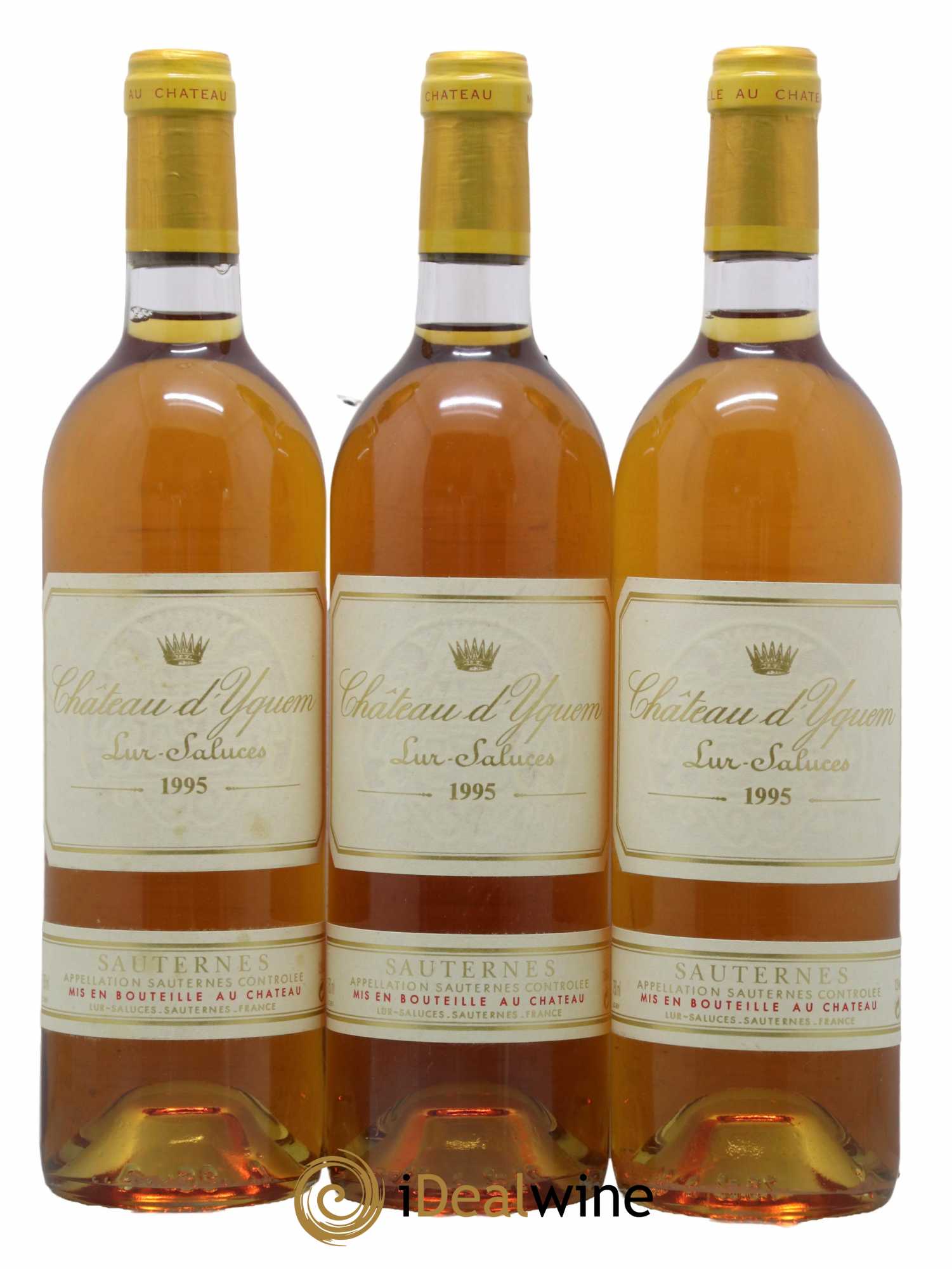 Château d' Yquem 1er Cru Classé Supérieur 1995 - Lotto di 3 bottiglie - 0