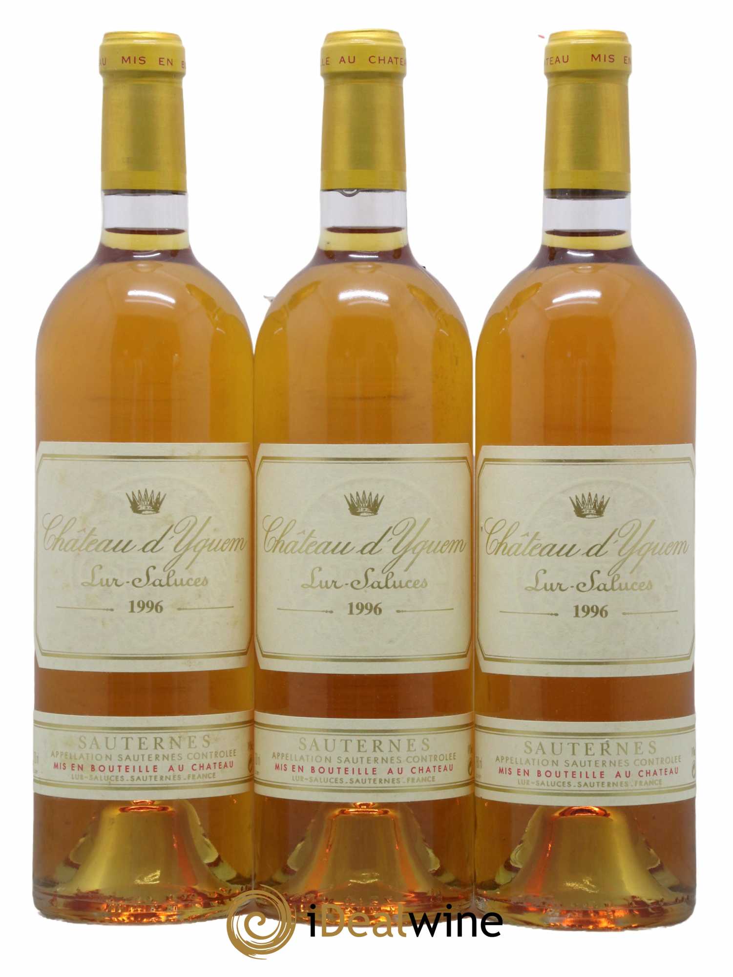 Château d' Yquem 1er Cru Classé Supérieur 1996 - Lotto di 3 bottiglie - 0