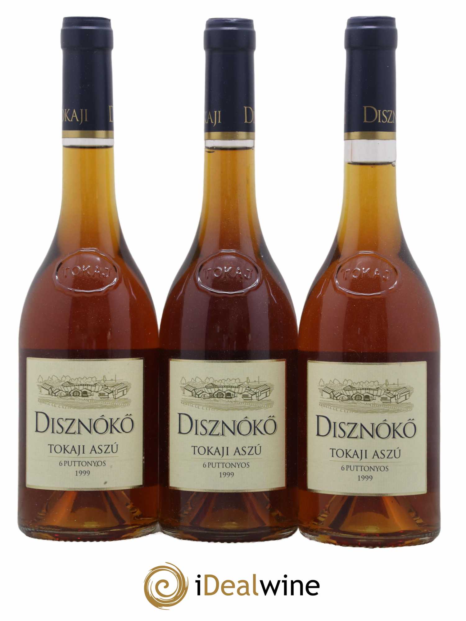 Tokaji Aszu 6 Puttonyos Disznoko (Domaine) 50 cl 1999 - Lotto di 3 bottiglie - 0