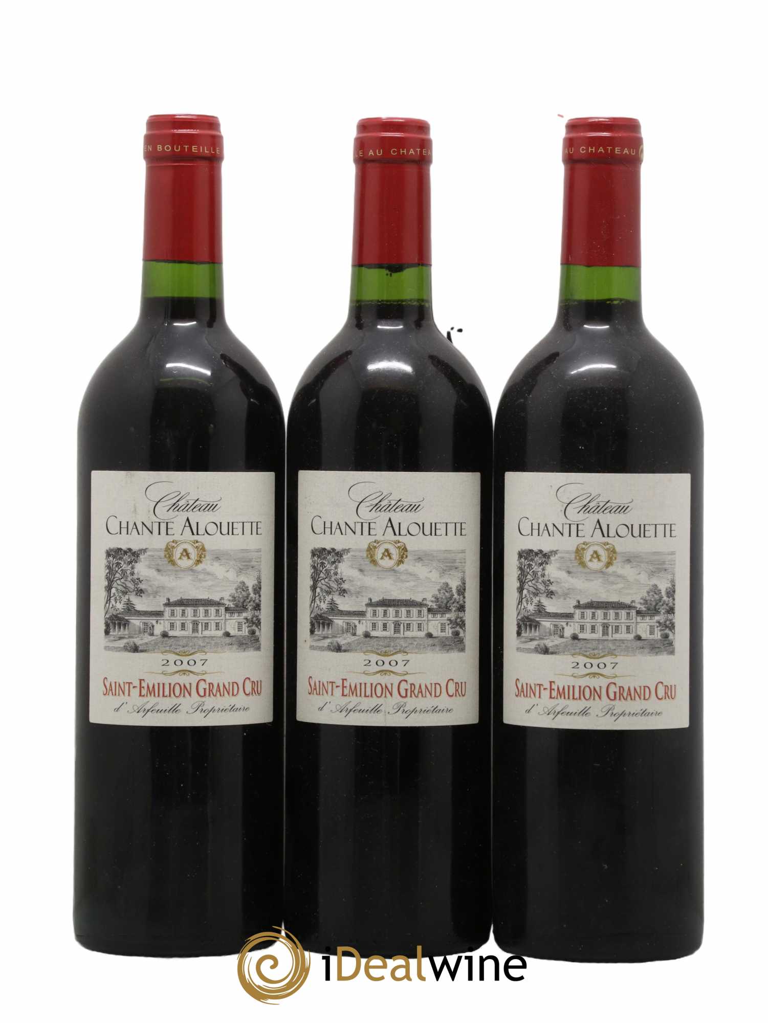Saint-Émilion Grand Cru Château Chante Alouette 2007 - Lot de 3 bouteilles - 0