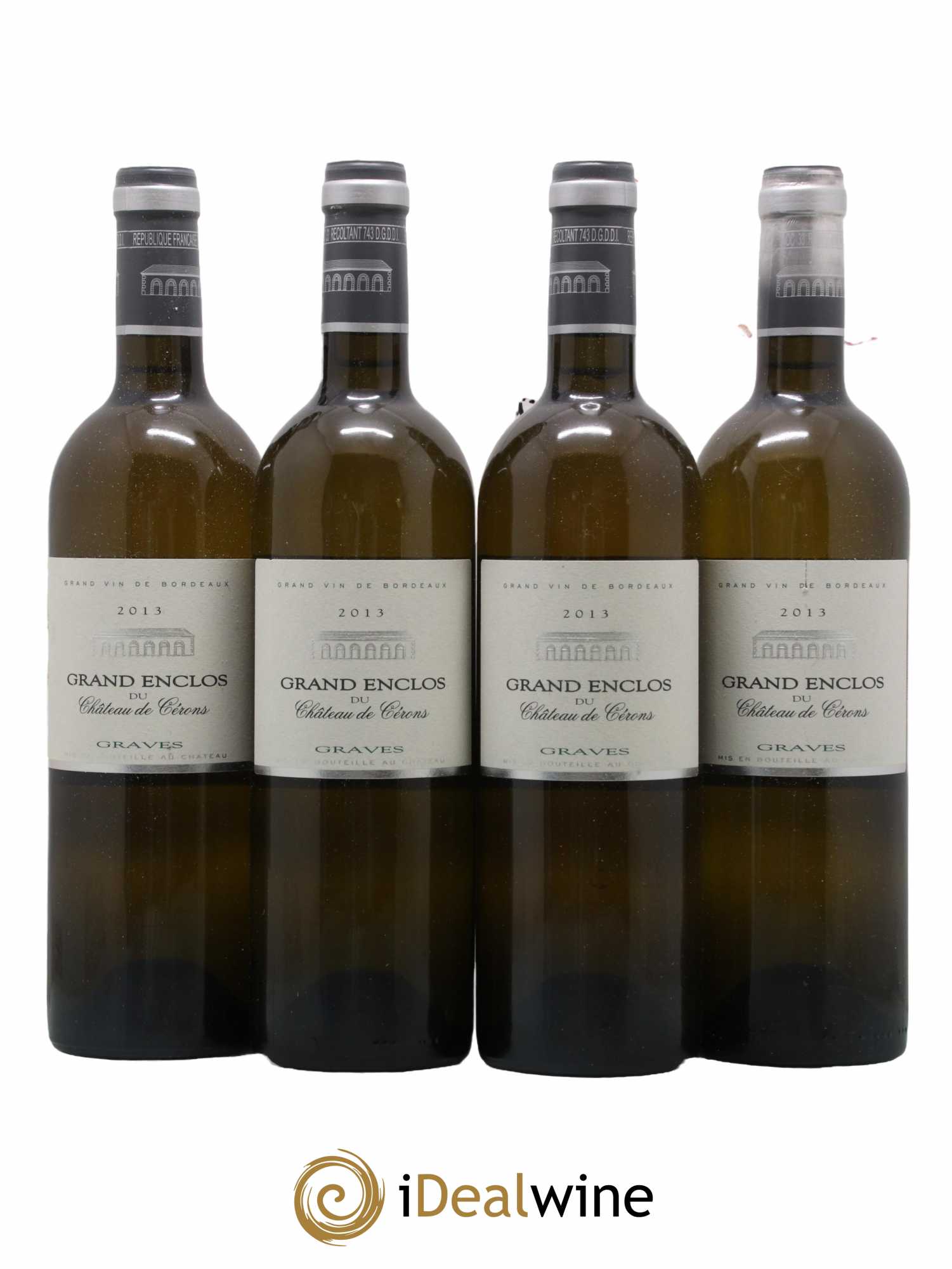 Graves Grand Enclos du Château de Cérons 2013 - Lot de 4 bouteilles - 0