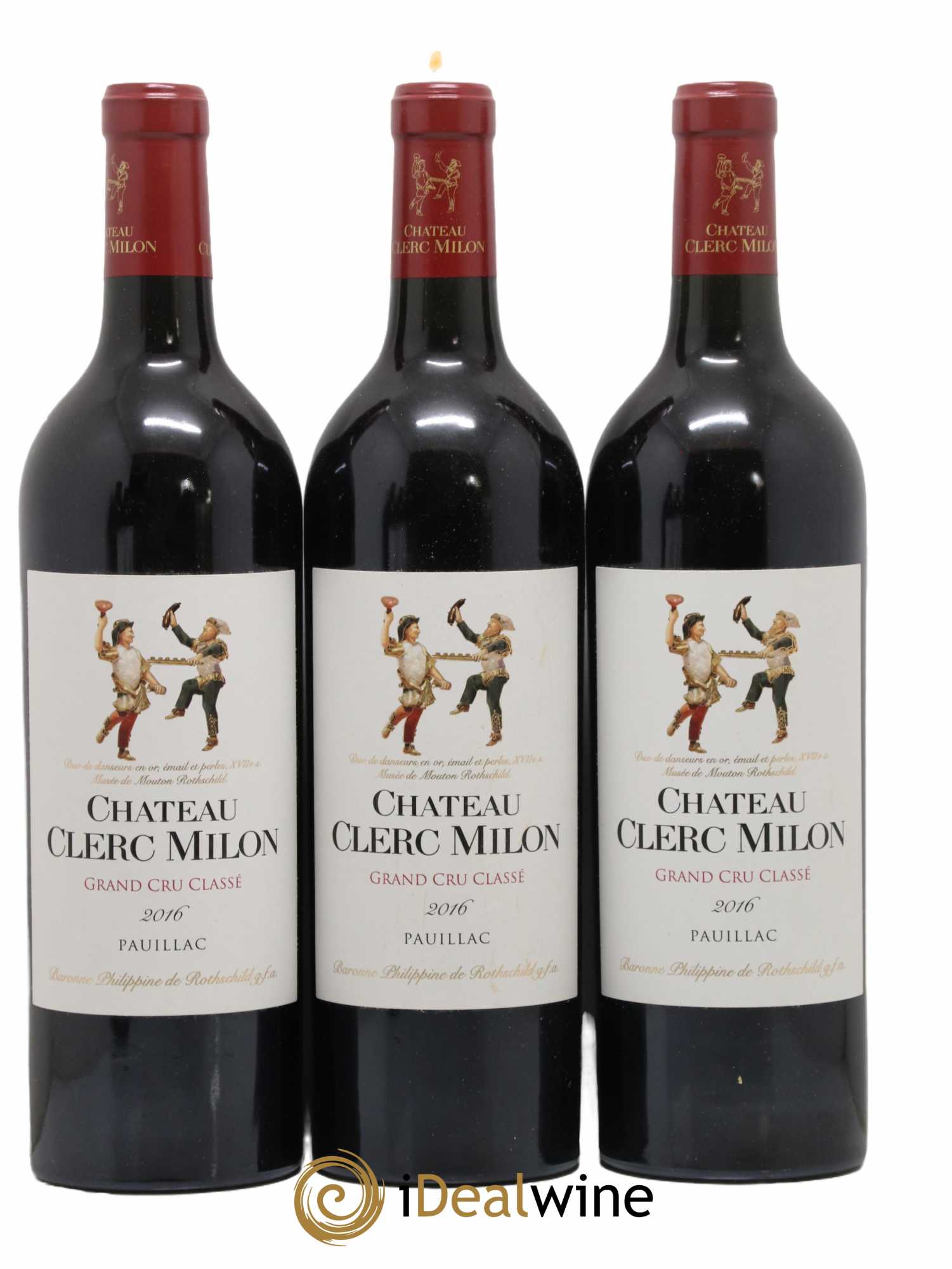 Château Clerc Milon 5ème Grand Cru Classé 2016 - Lot de 3 bouteilles - 0