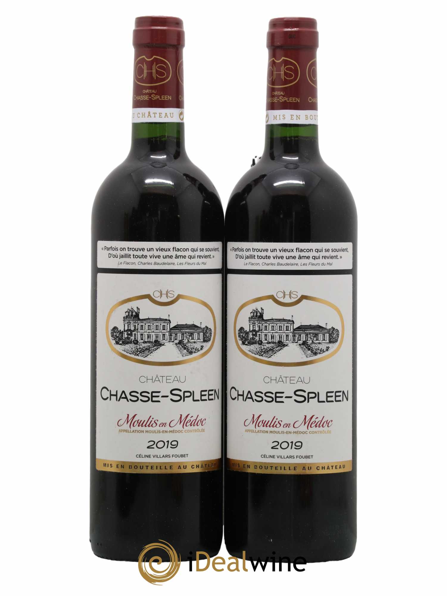 Château Chasse Spleen 2019 - Lot de 2 bouteilles - 0