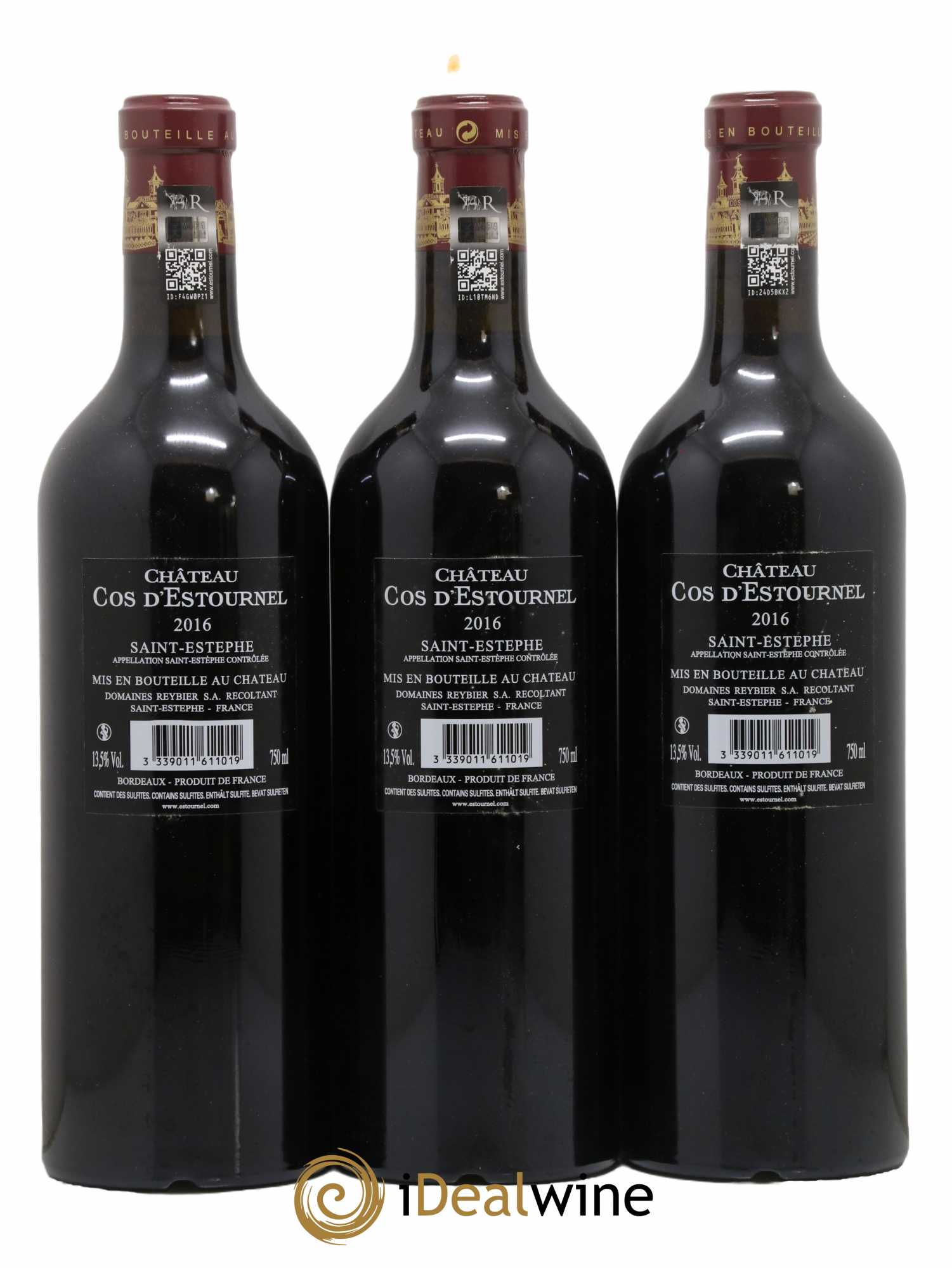 Cos d'Estournel 2ème Grand Cru Classé 2016 - Lot de 3 bouteilles - 1