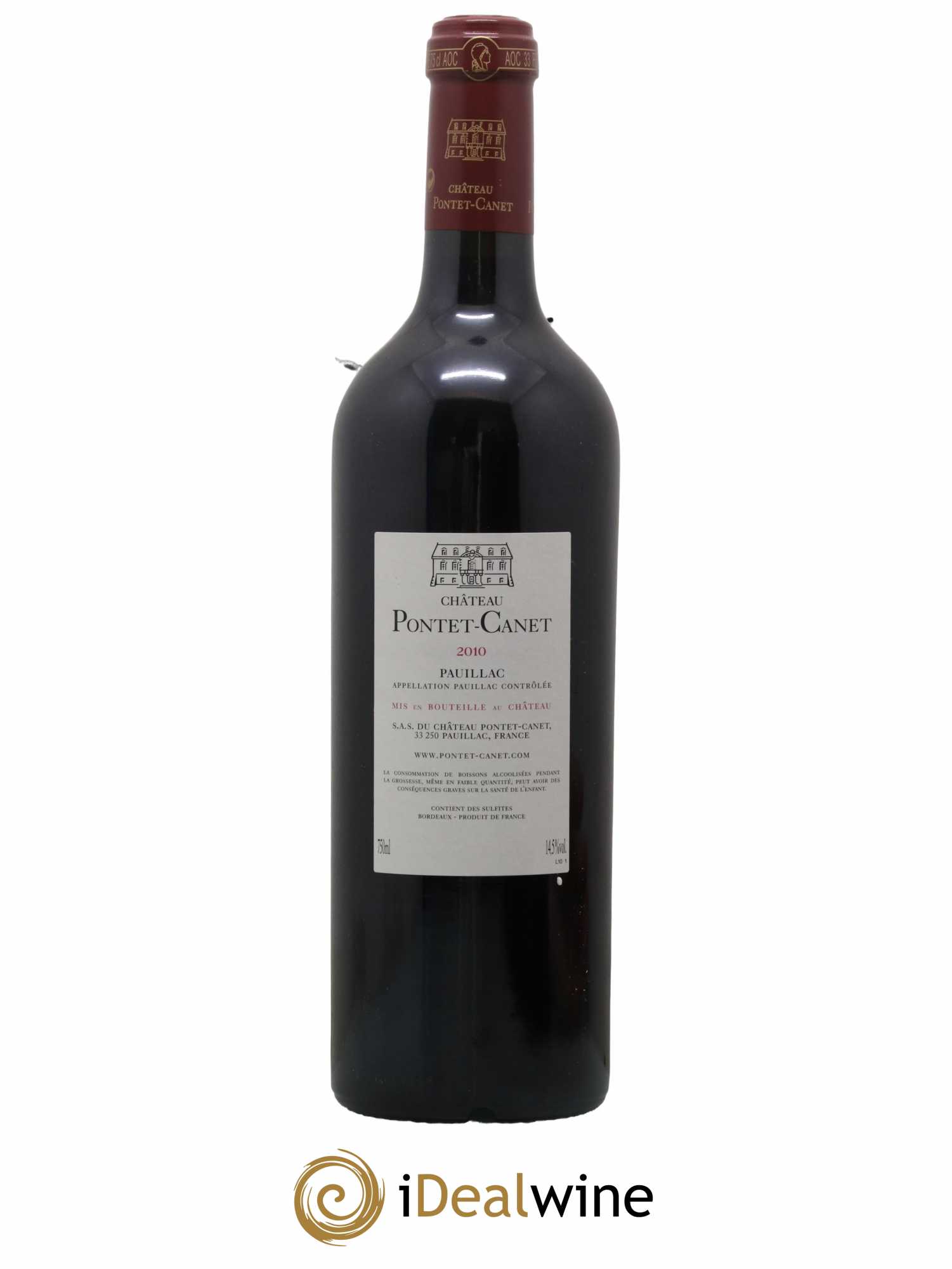 Château Pontet Canet 5ème Grand Cru Classé 2010 - Posten von 1 Flasche - 1