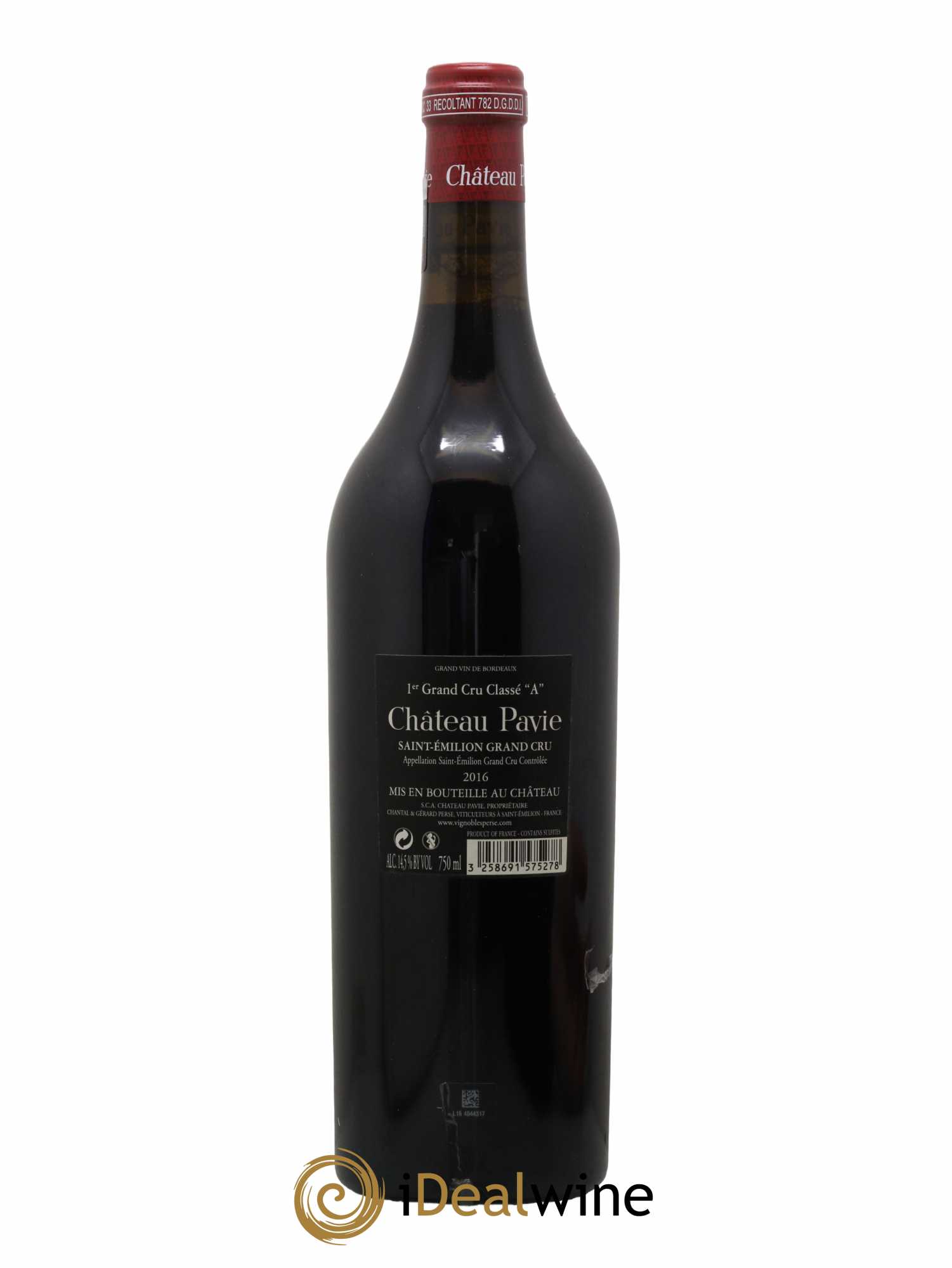 Château Pavie 1er Grand Cru Classé A 2016 - Lot de 1 bouteille - 1