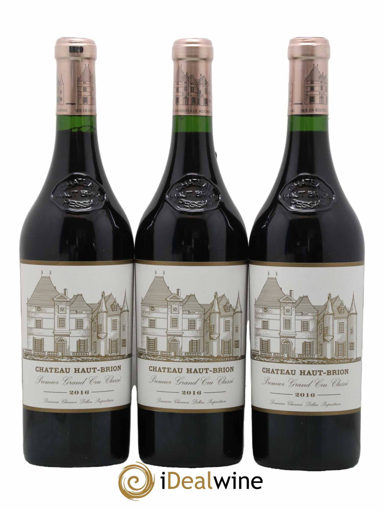 Château Haut Brion 1er Grand Cru Classé 2016 - Lot de 3 bouteilles - 0