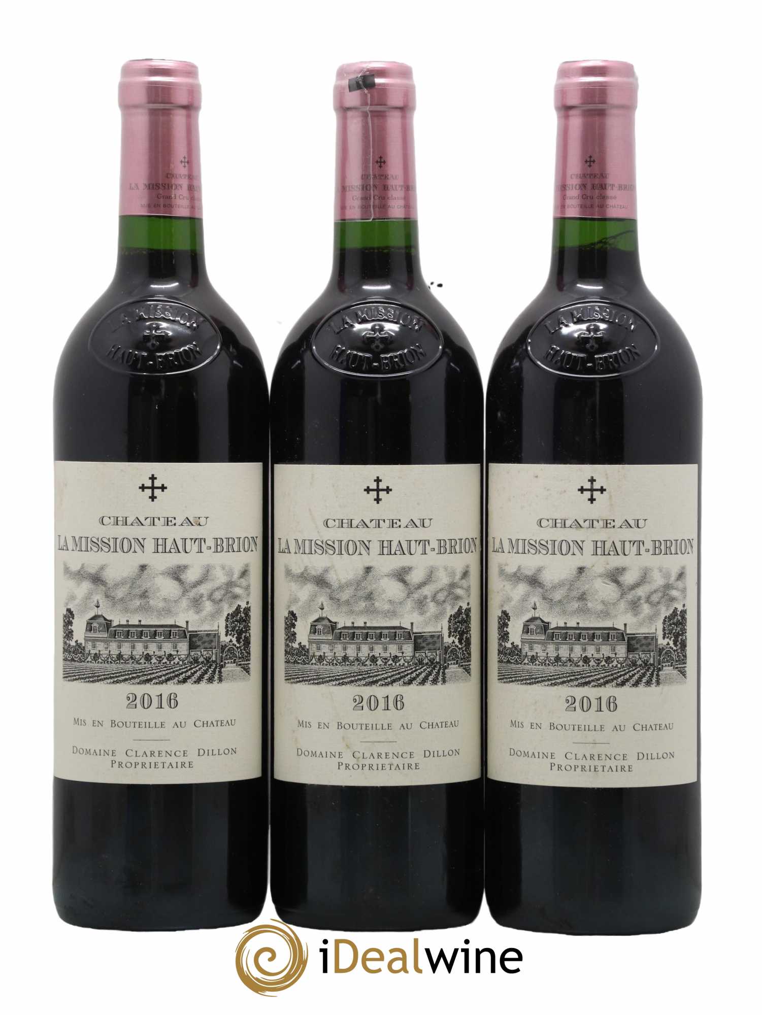 Château la Mission Haut-Brion Cru Classé de Graves 2016 - Lot of 3 bottles - 0