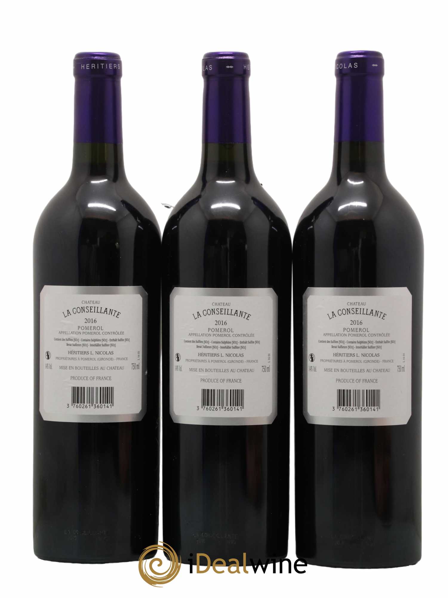Château la Conseillante 2016 - Lot de 3 bouteilles - 1