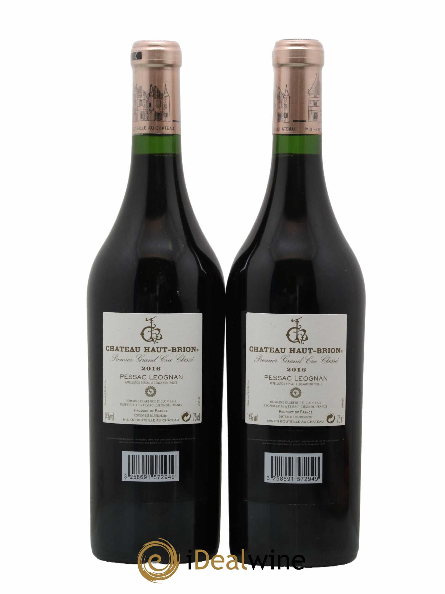 Château Haut Brion 1er Grand Cru Classé 2016 - Lotto di 2 bottiglie - 1