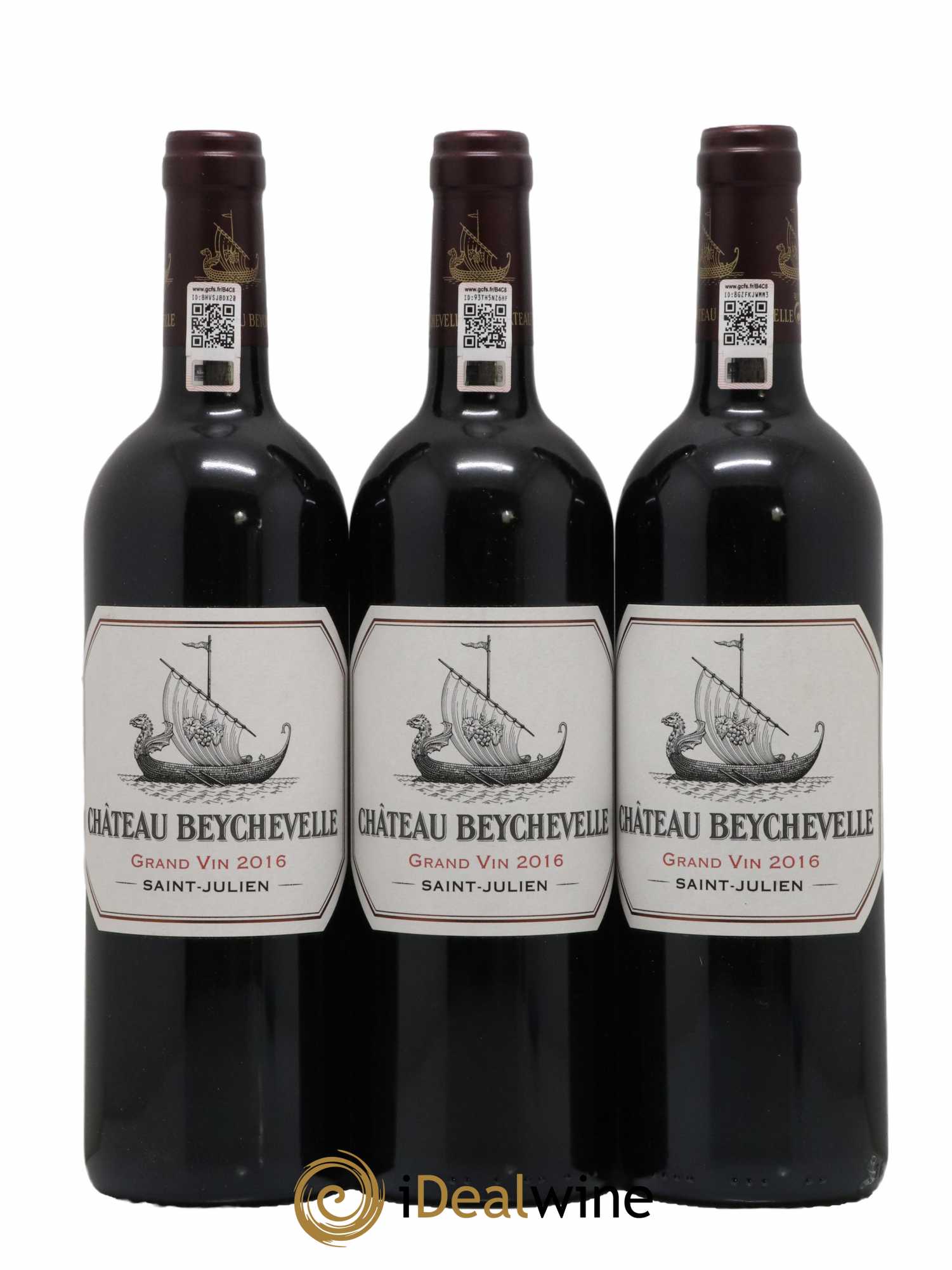 Château Beychevelle 4ème Grand Cru Classé 2016 - Lot de 3 bouteilles - 0