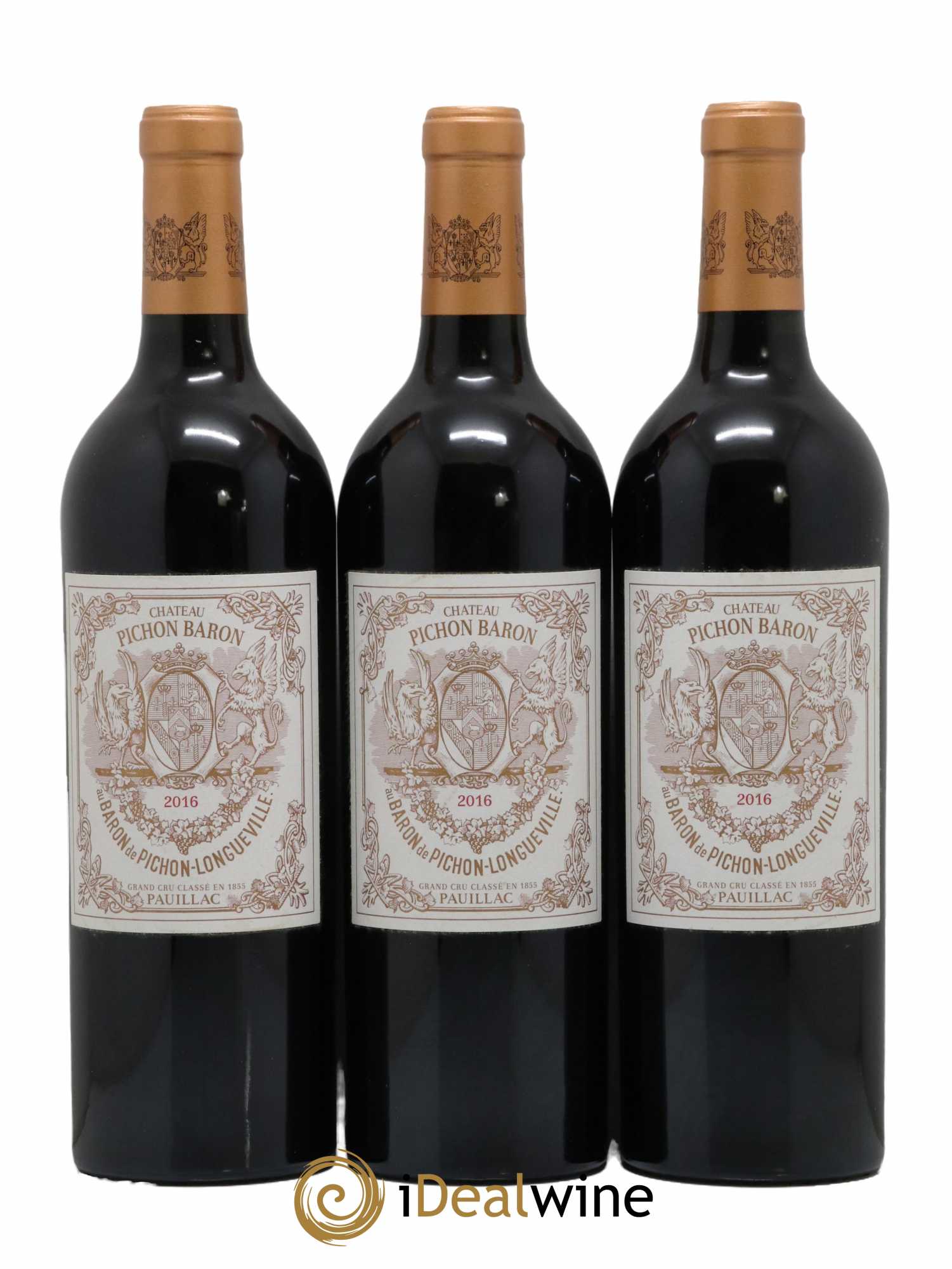 Pichon Longueville Baron 2ème Grand Cru Classé 2016 - Lot de 3 bouteilles - 0
