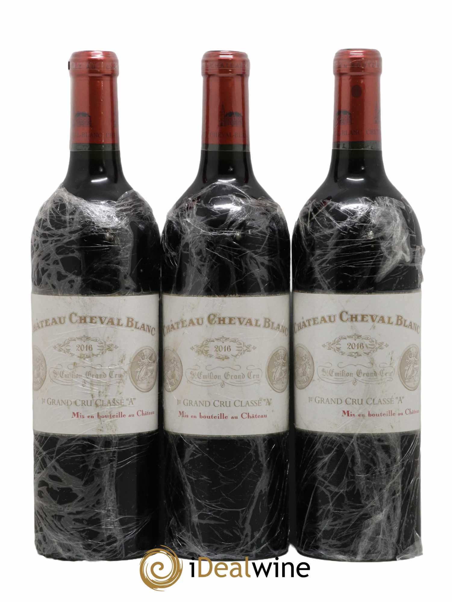 Château Cheval Blanc 1er Grand Cru Classé A 2016 - Lot de 3 bouteilles - 0