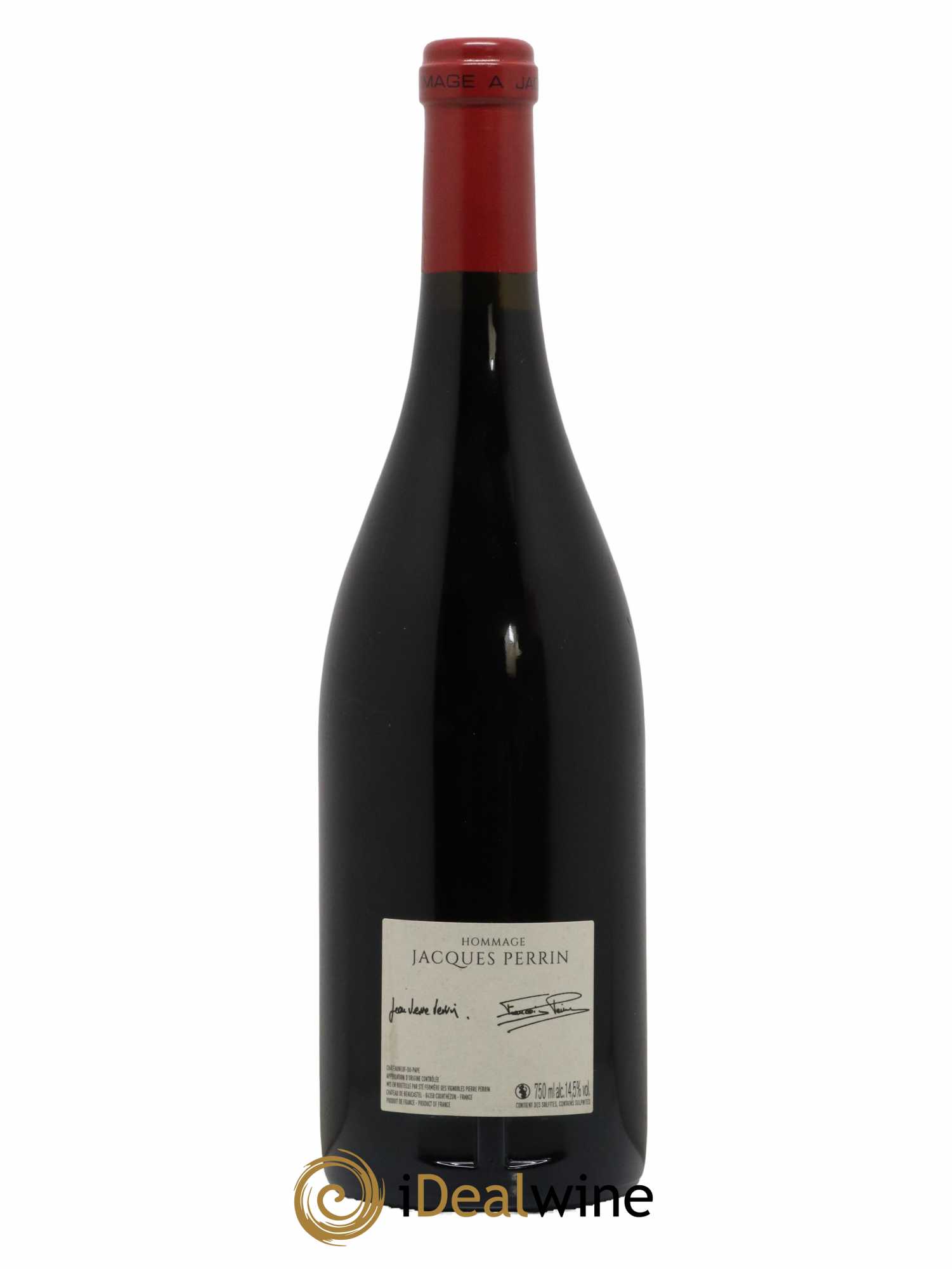 Châteauneuf-du-Pape Château de Beaucastel Hommage à Jacques Perrin Famille Perrin 2017 - Lot de 1 bouteille - 1