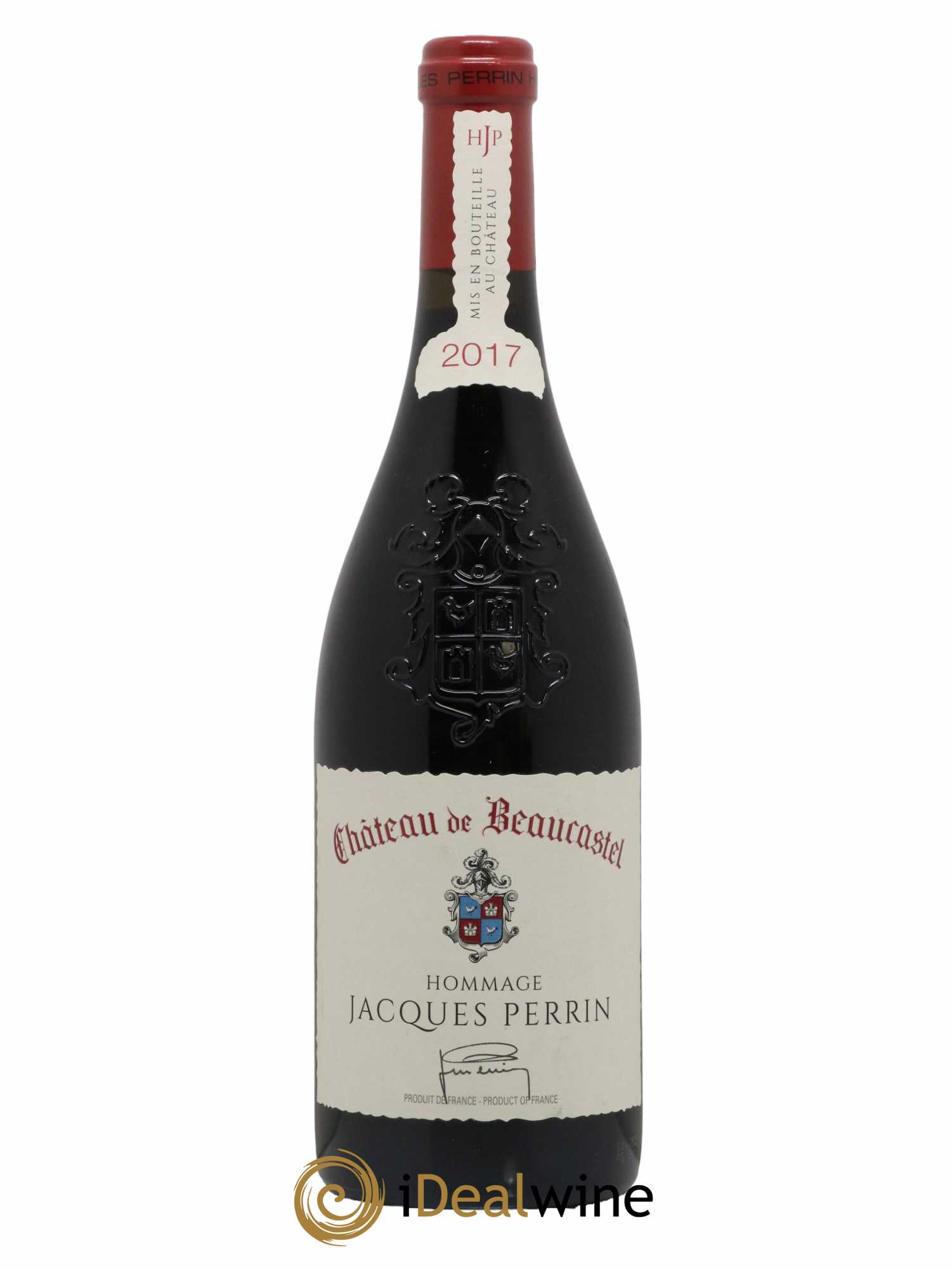 Châteauneuf-du-Pape Château de Beaucastel Hommage à Jacques Perrin Famille Perrin 2017 - Lot de 1 bouteille - 0