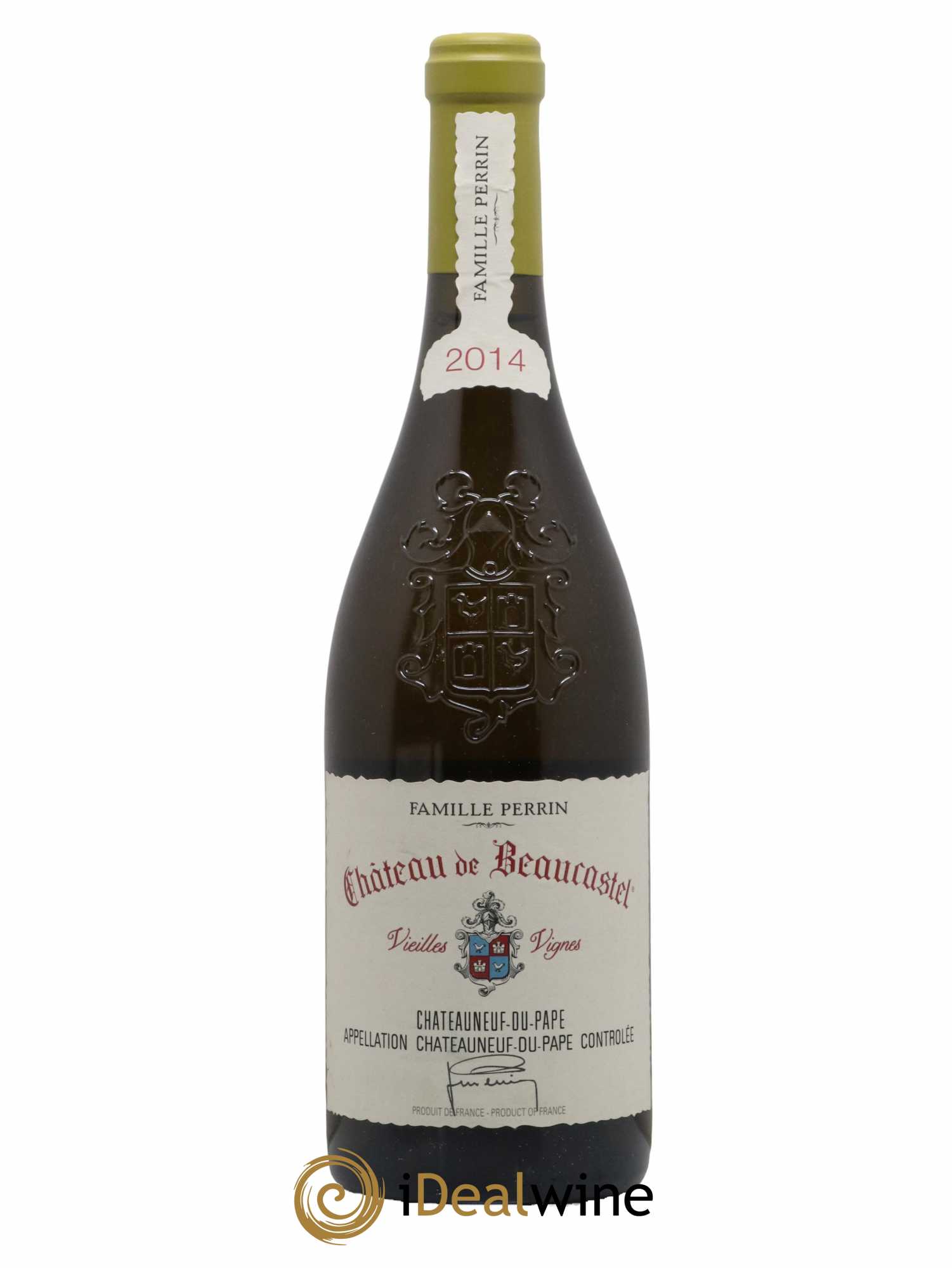 Châteauneuf-du-Pape Château de Beaucastel Vieilles vignes Roussanne Famille Perrin 2014 - Lot de 1 bouteille - 0