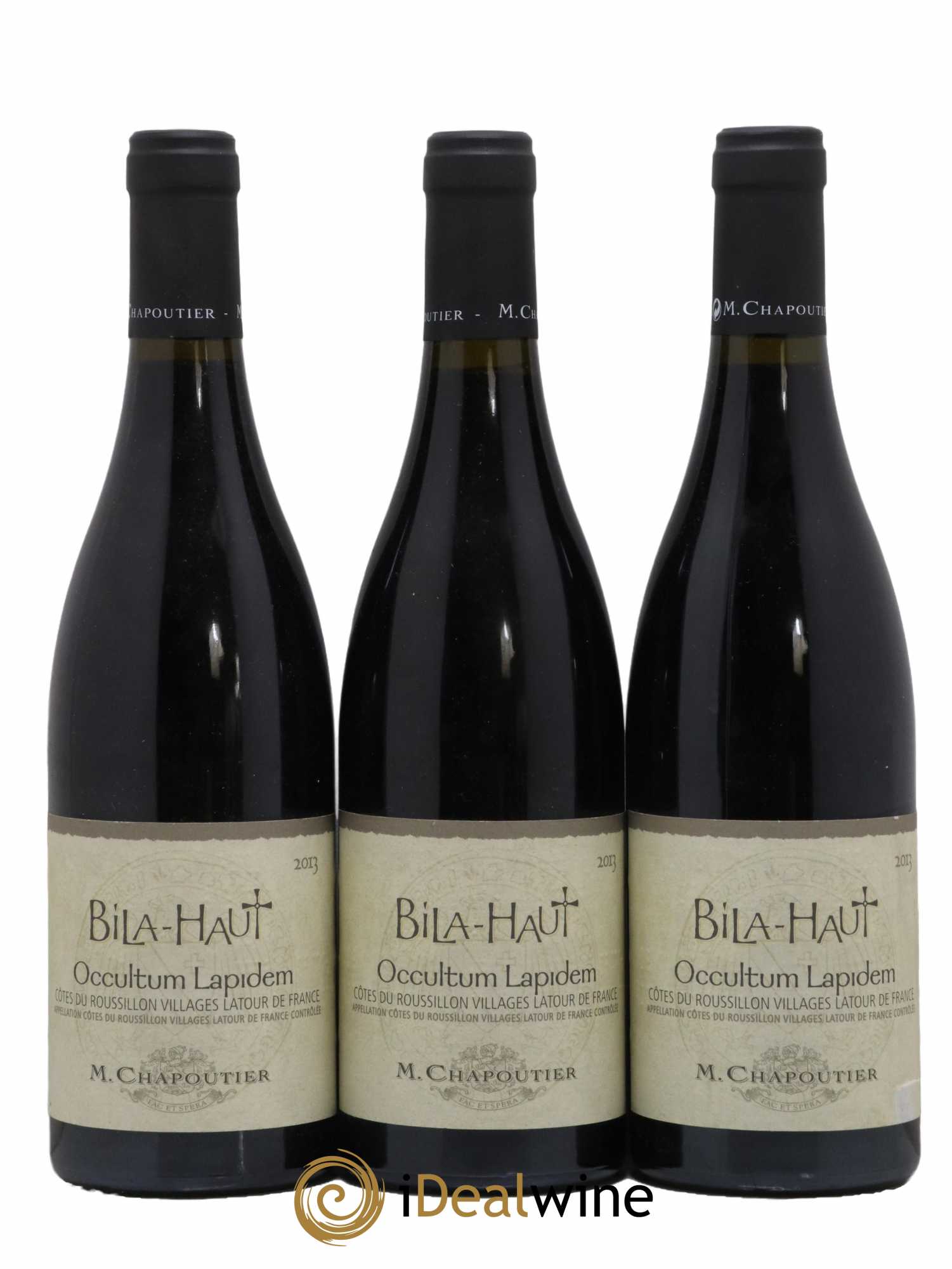Côtes du Roussillon Villages Latour de France Bila-Haut (Domaine) Occultum Lapidem Chapoutier 2013 - Lot de 3 bouteilles - 0