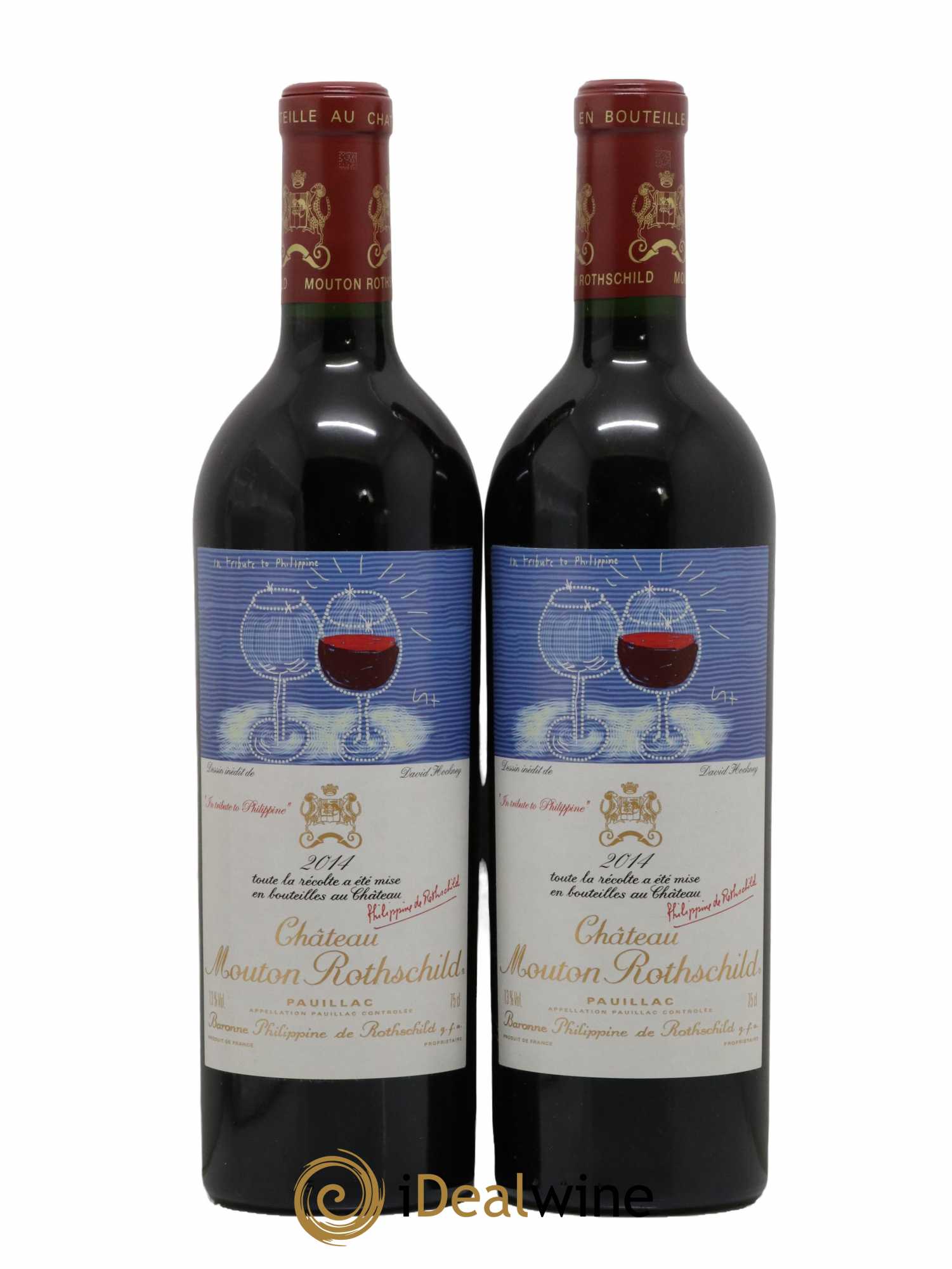 Château Mouton Rothschild 1er Grand Cru Classé 2014 - Lot de 2 bouteilles - 0