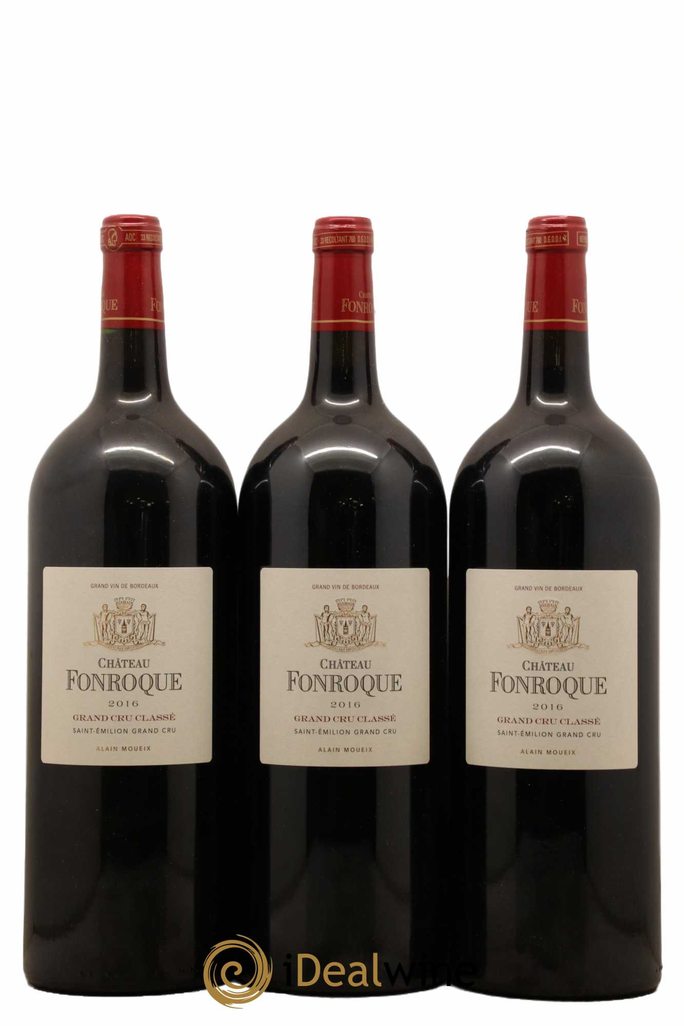 Château Fonroque Grand Cru Classé 2016 - Lot de 3 magnums - 0