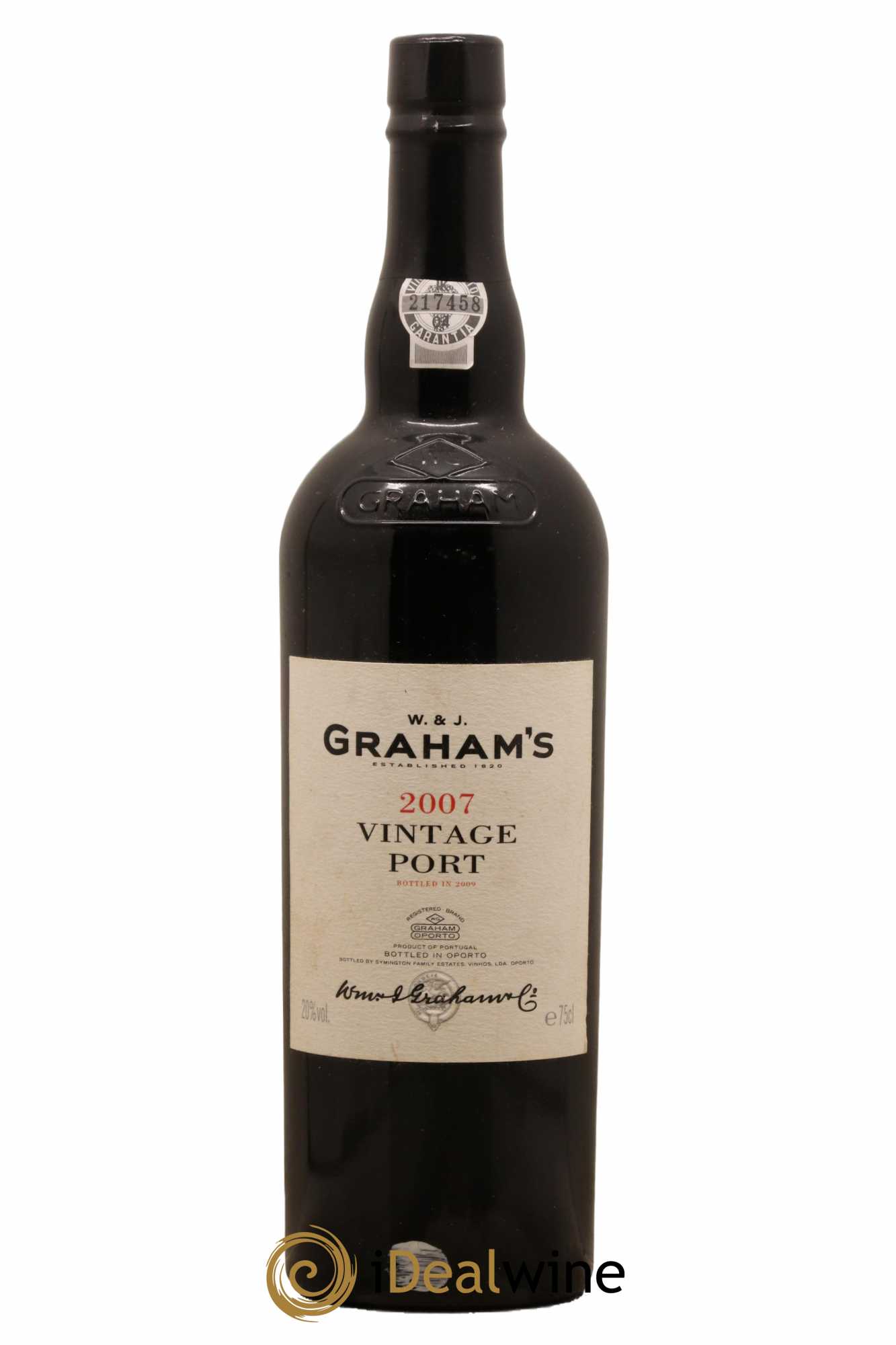 Porto W&J Graham' Vintage 2007 - Lot de 1 bouteille - 0