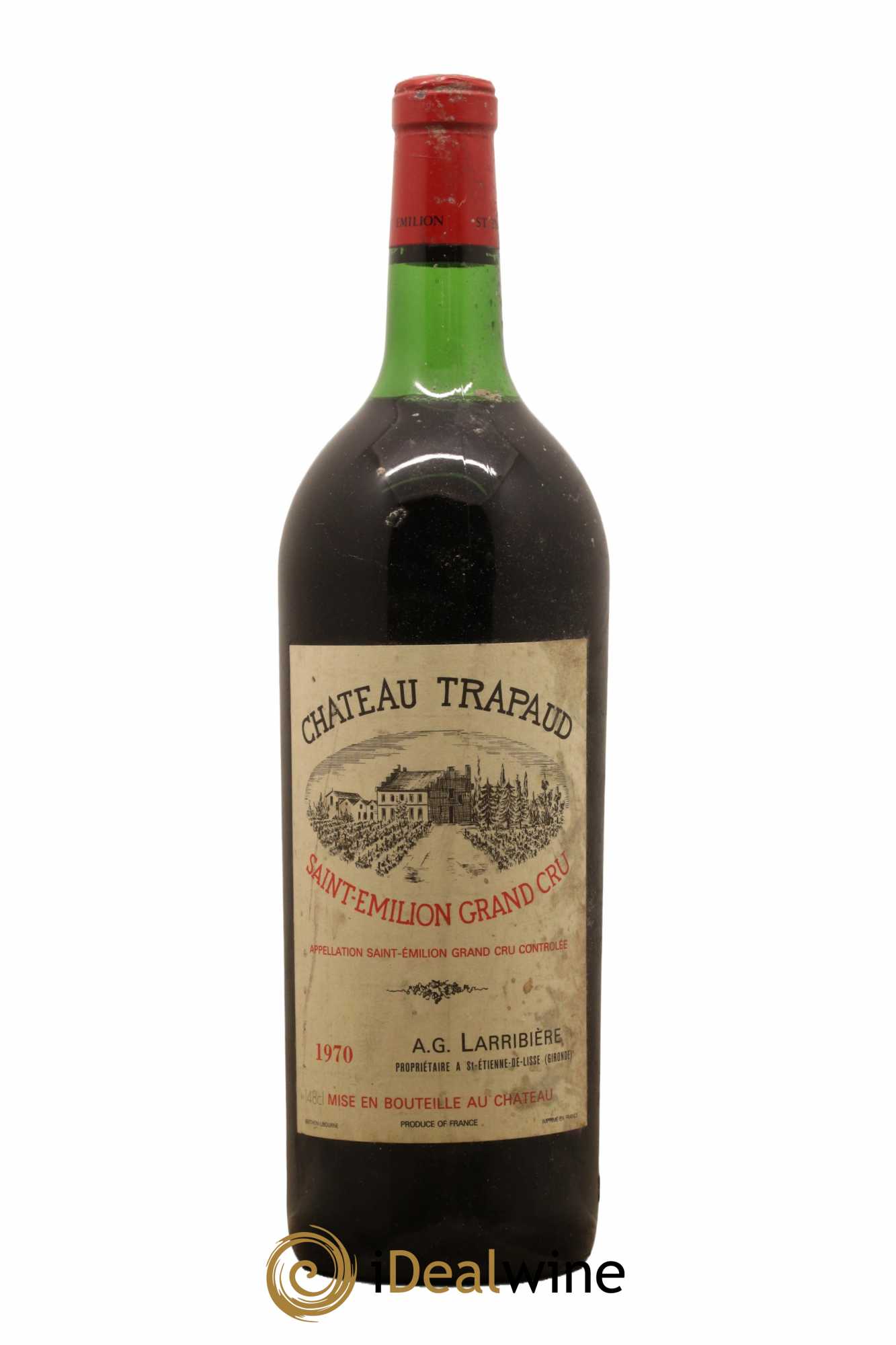 Saint-Émilion Grand Cru Château Trapaud 1970 - Lot de 1 magnum - 0