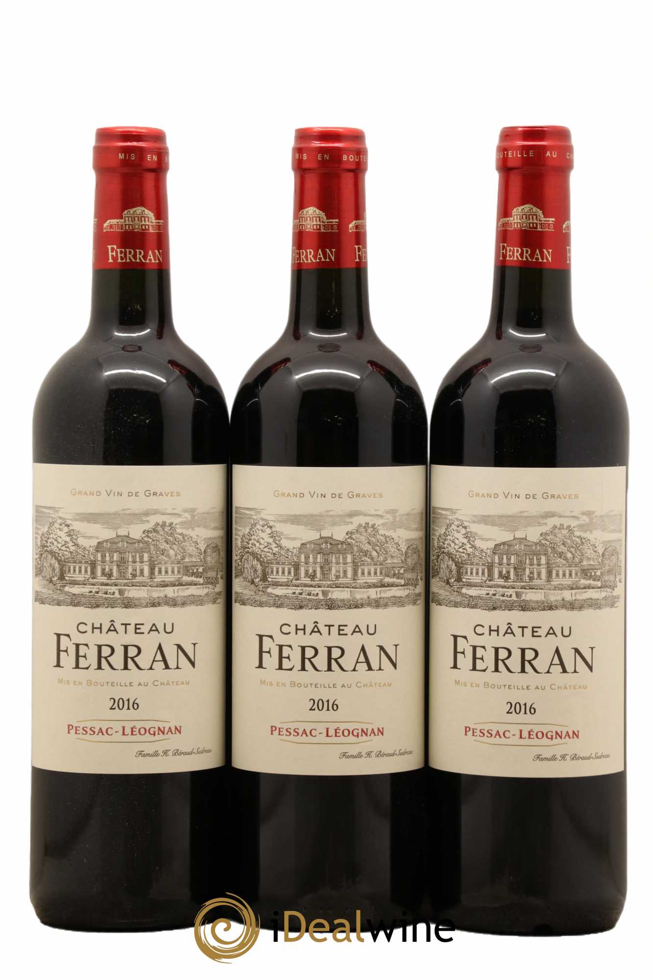Pessac-Léognan Château Ferran 2016 - Lot de 3 bouteilles - 0